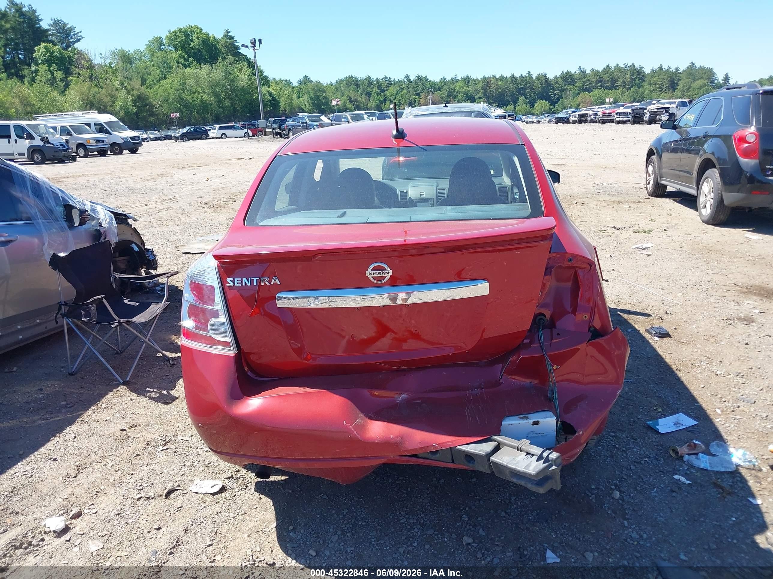 2012 Nissan Sentra 2.0 Sl Red vin: 3N1AB6APXCL669853
