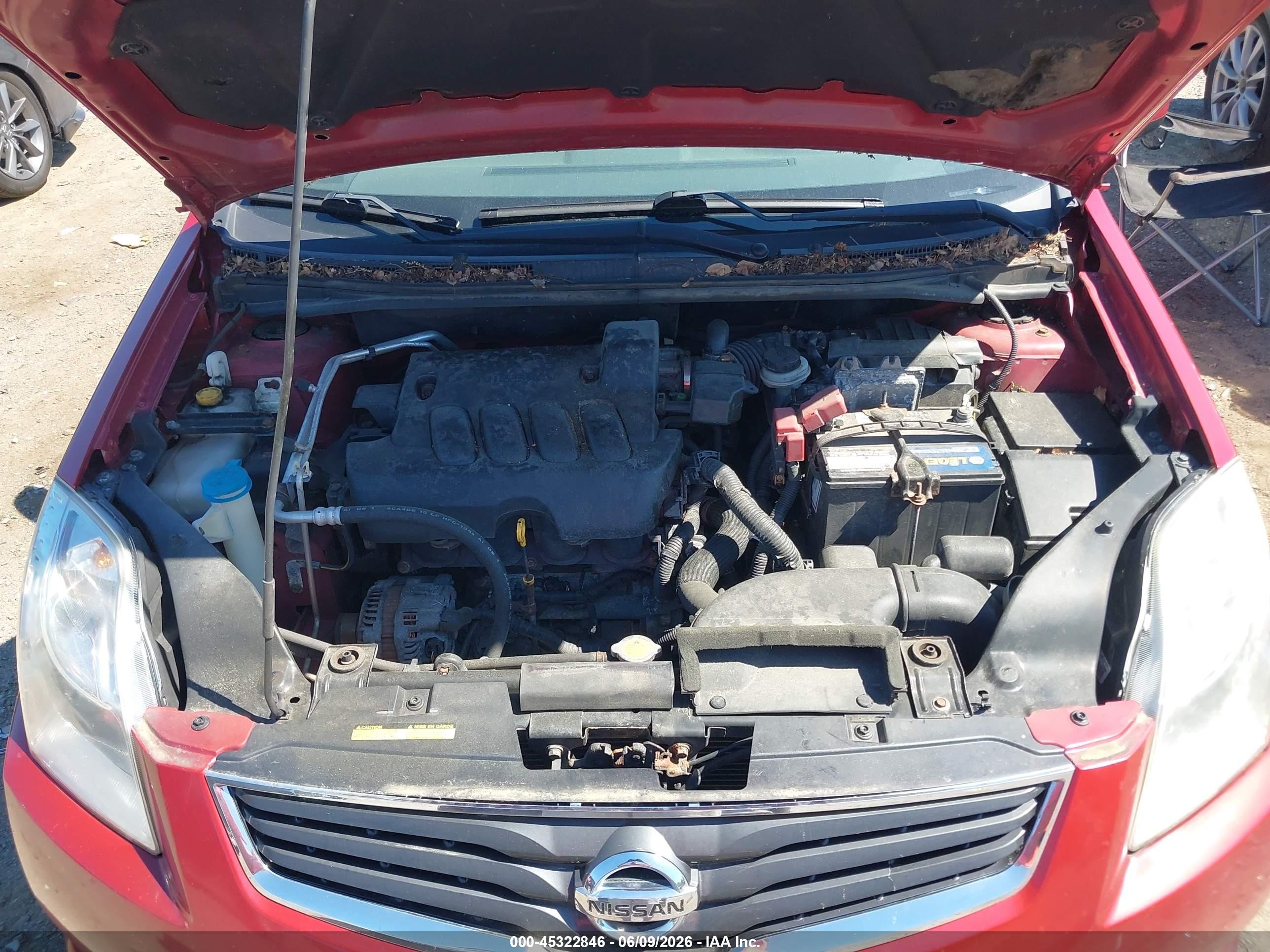 2012 Nissan Sentra 2.0 Sl Red vin: 3N1AB6APXCL669853