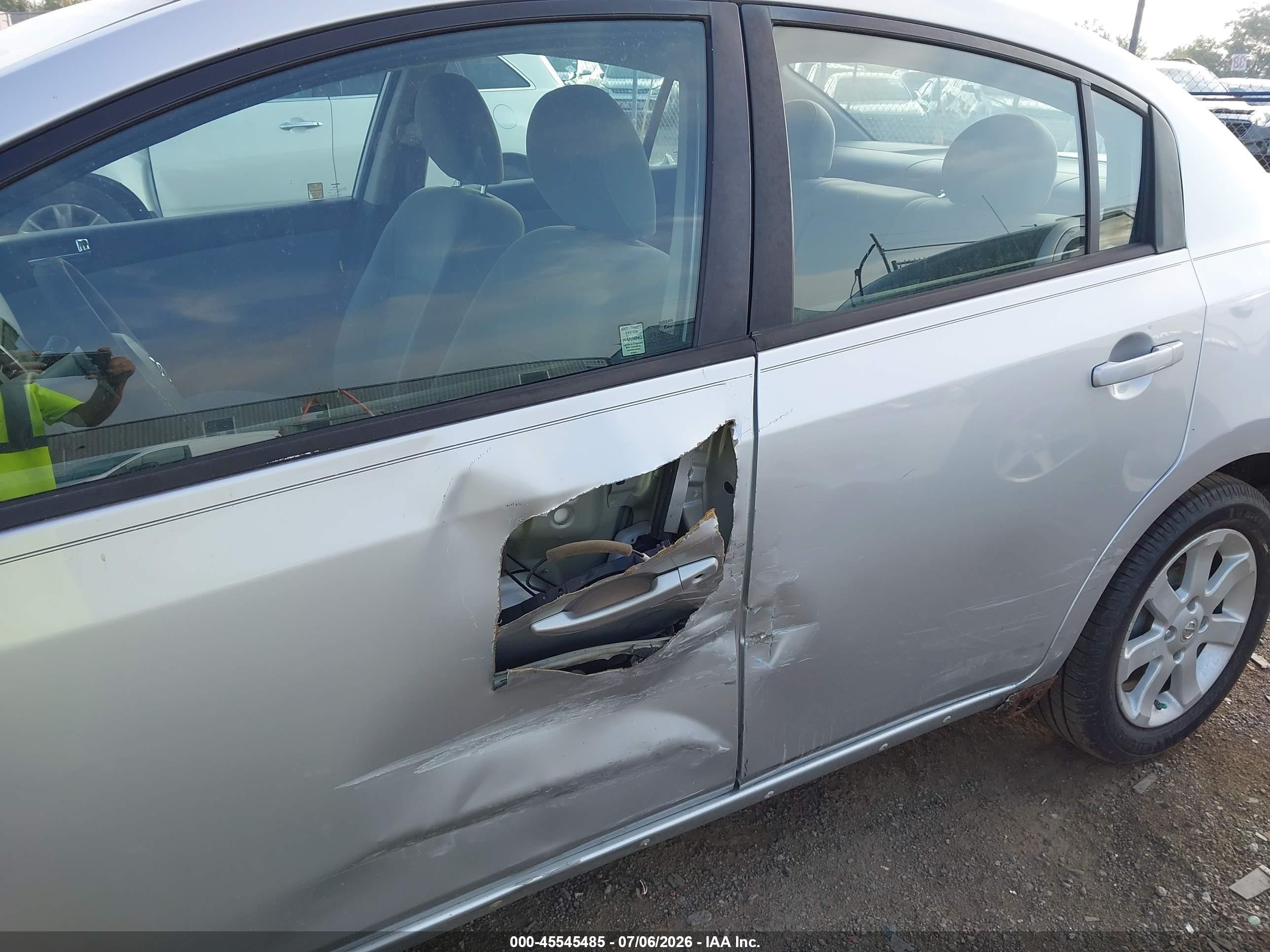 2012 Nissan Sentra 2.0 Sr Silver vin: 3N1AB6APXCL670419