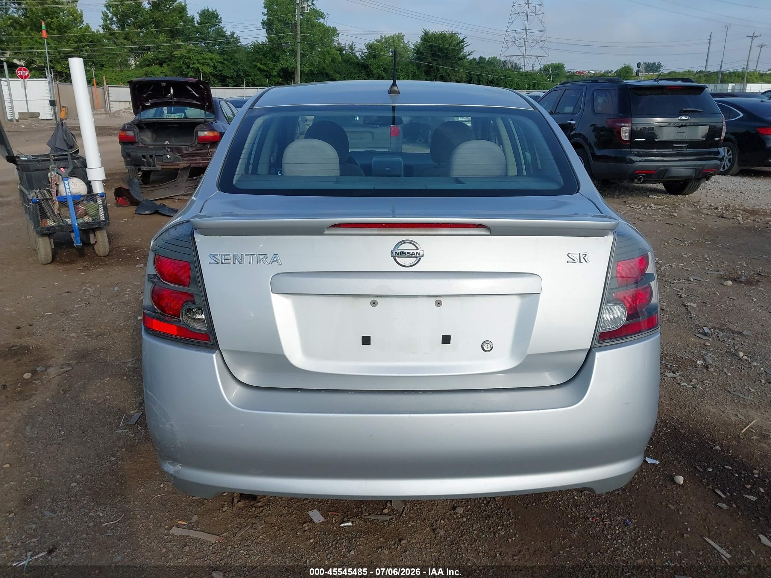 2012 Nissan Sentra 2.0 Sr Silver vin: 3N1AB6APXCL670419
