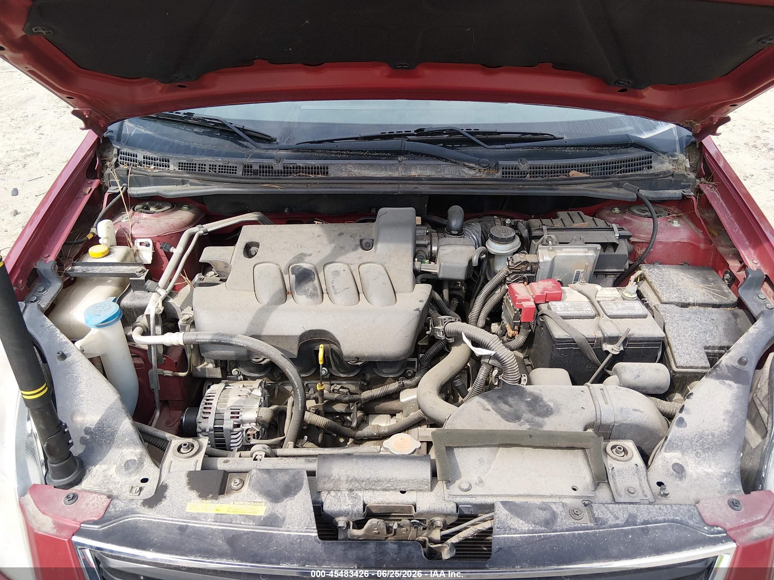 2012 Nissan Sentra 2.0 S Red vin: 3N1AB6APXCL681615