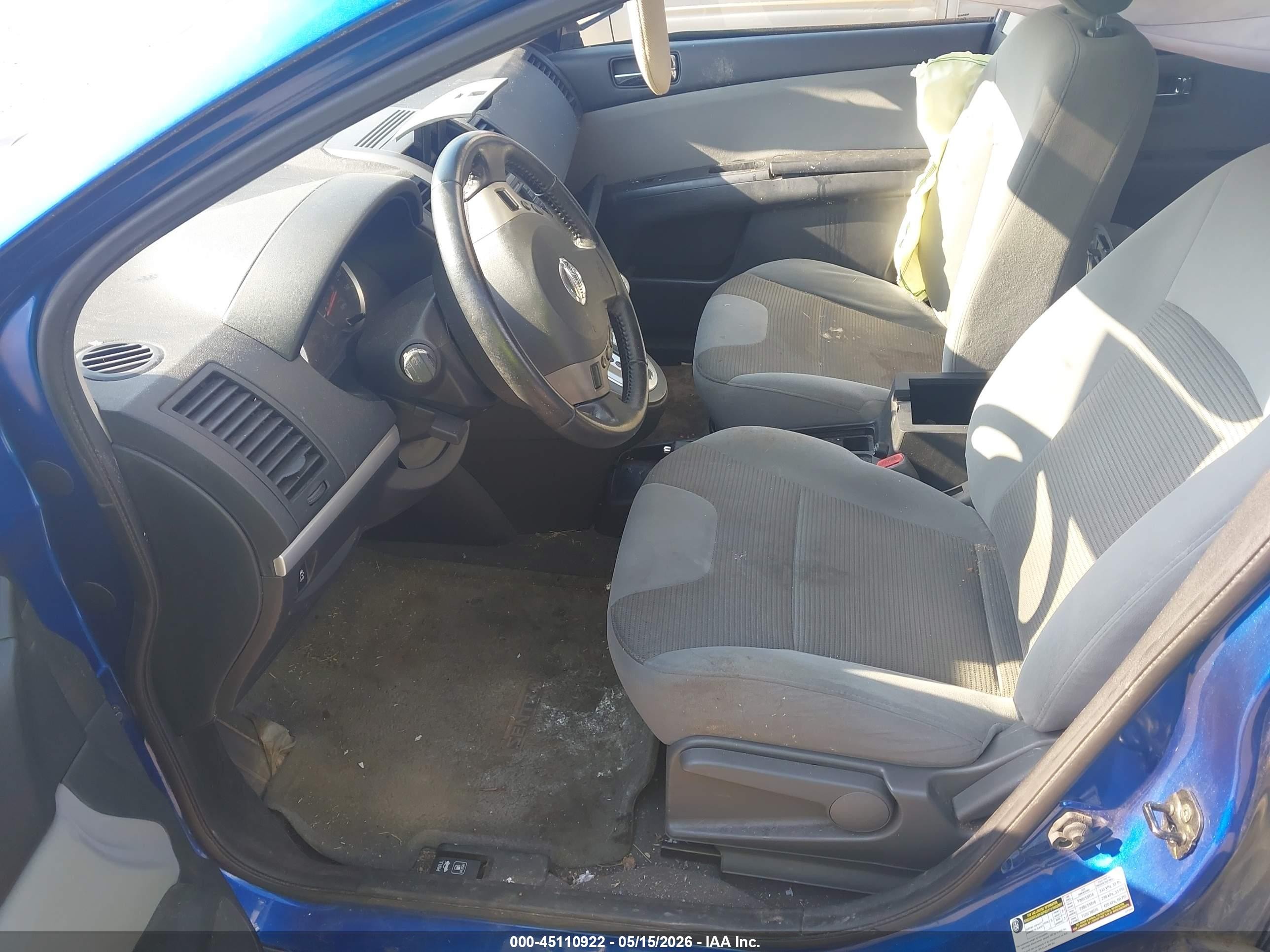2012 Nissan Sentra 2.0 Sr Blue vin: 3N1AB6APXCL691206