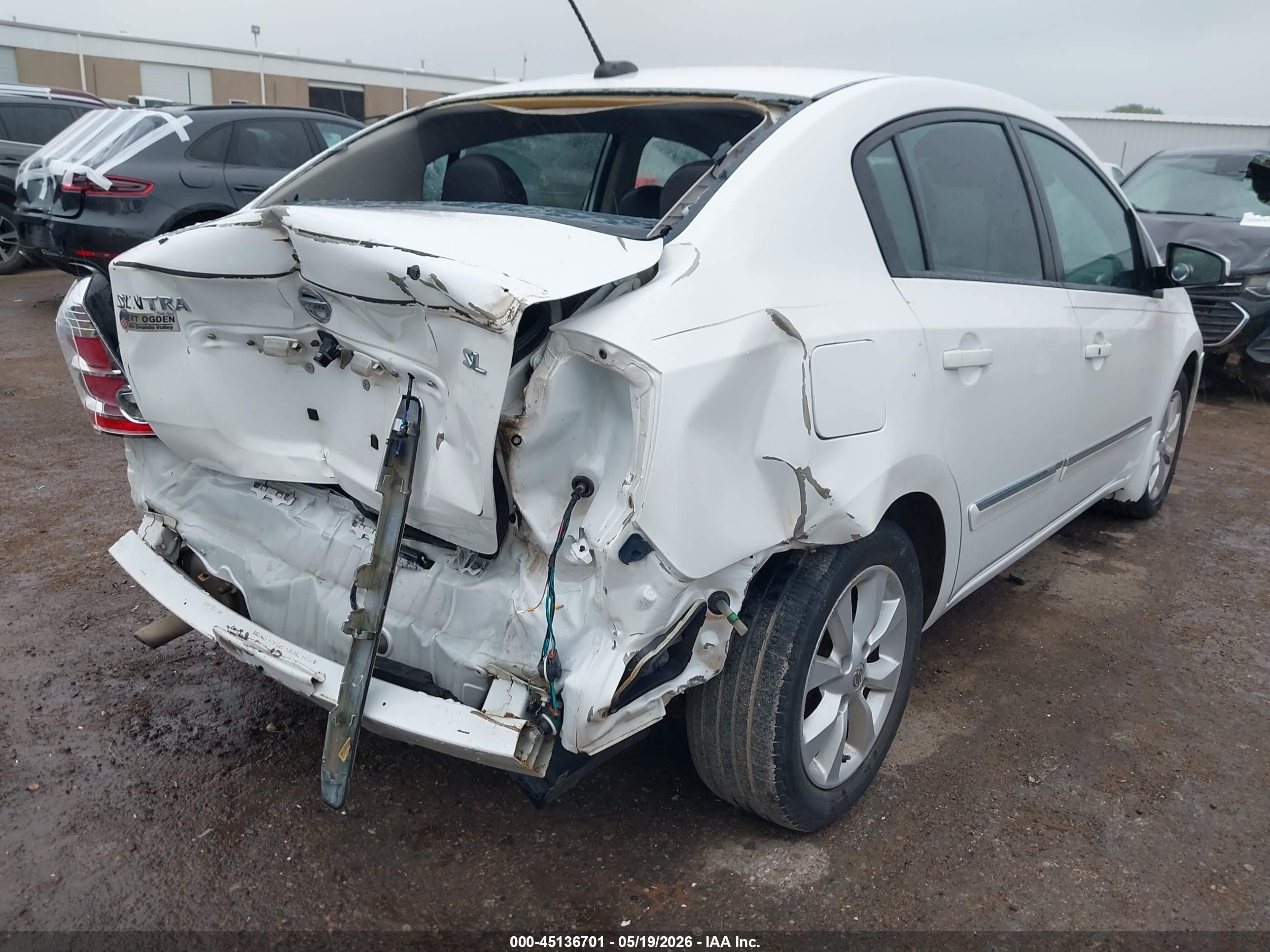 2012 Nissan Sentra 2.0 Sl Белый vin: 3N1AB6APXCL697698