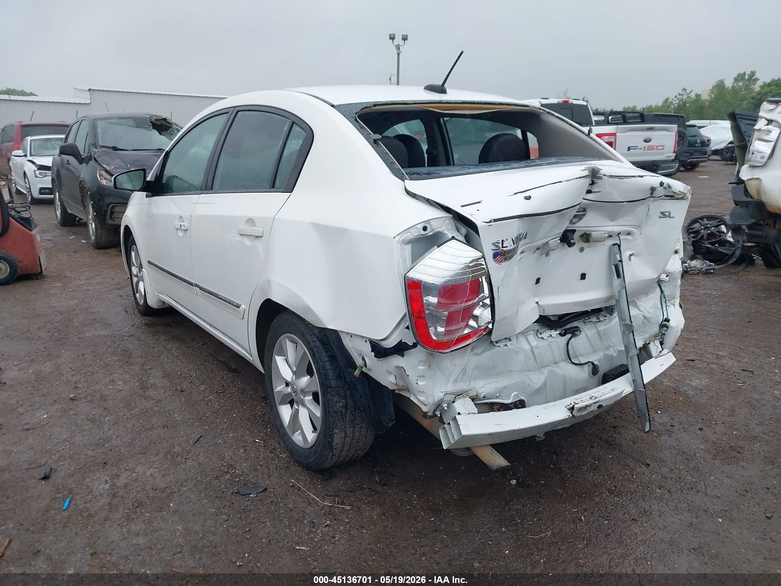 2012 Nissan Sentra 2.0 Sl Белый vin: 3N1AB6APXCL697698
