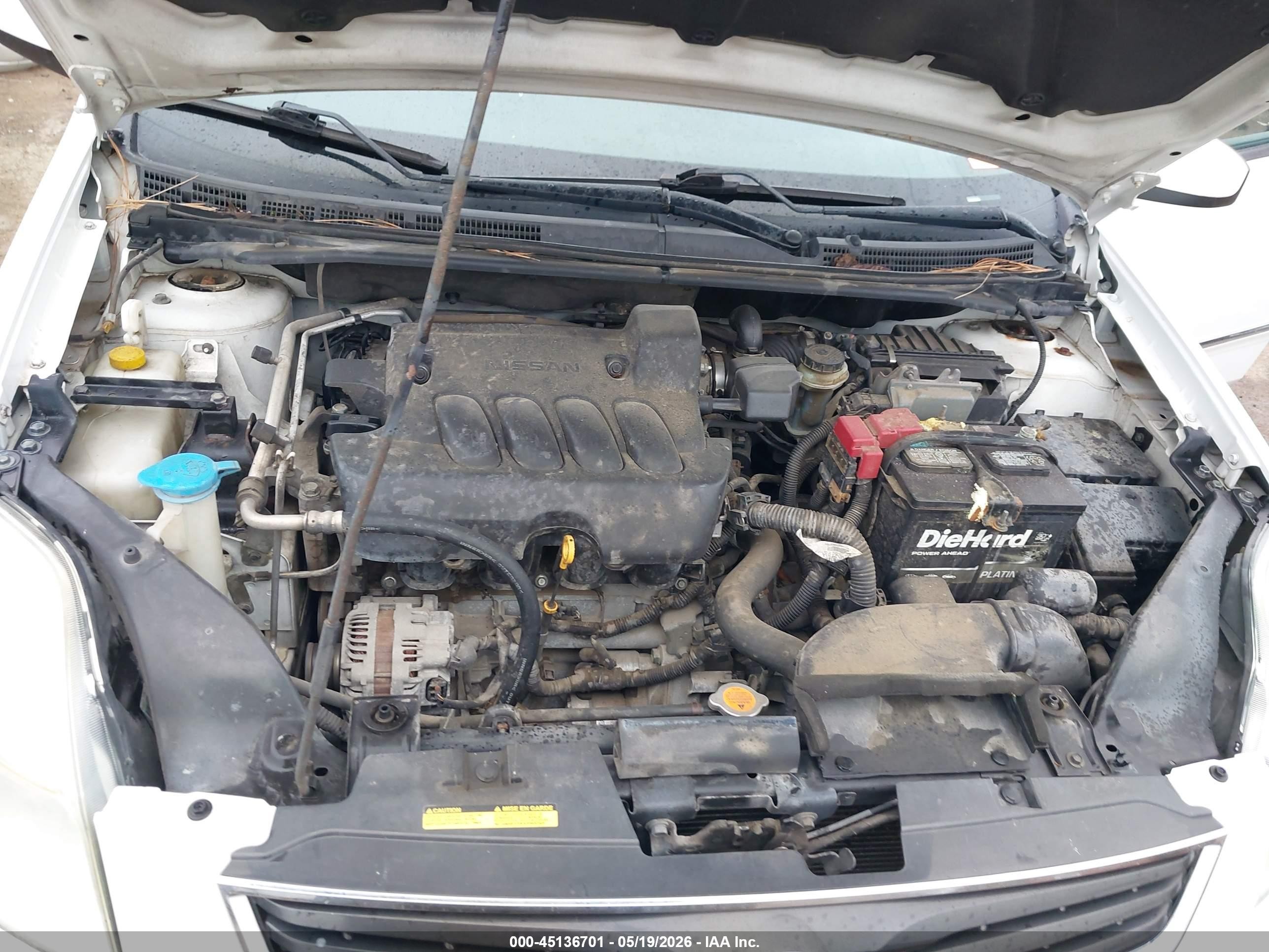 2012 Nissan Sentra 2.0 Sl Белый vin: 3N1AB6APXCL697698