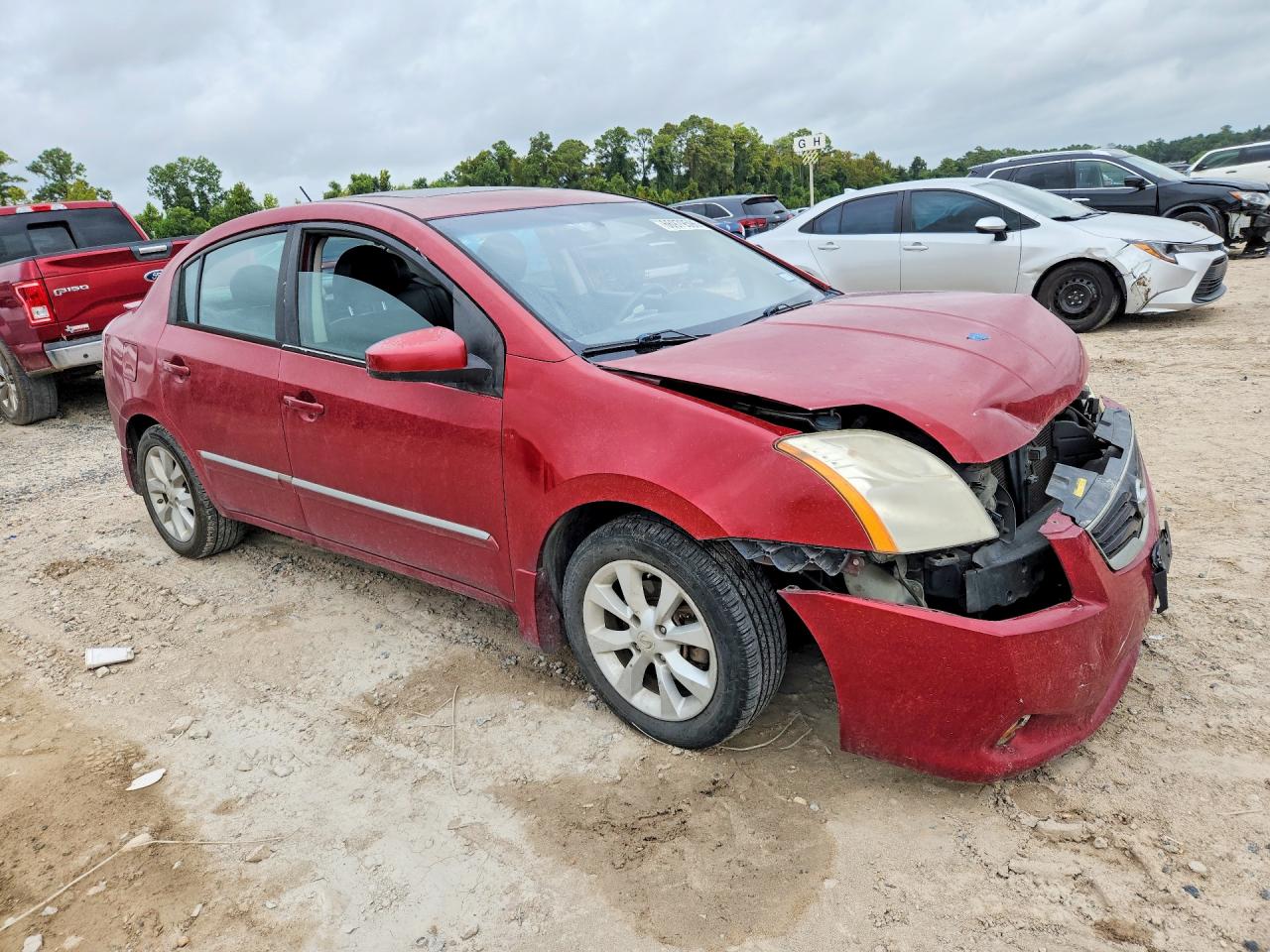 2012 Nissan Sentra 2.0 Red vin: 3N1AB6APXCL700485