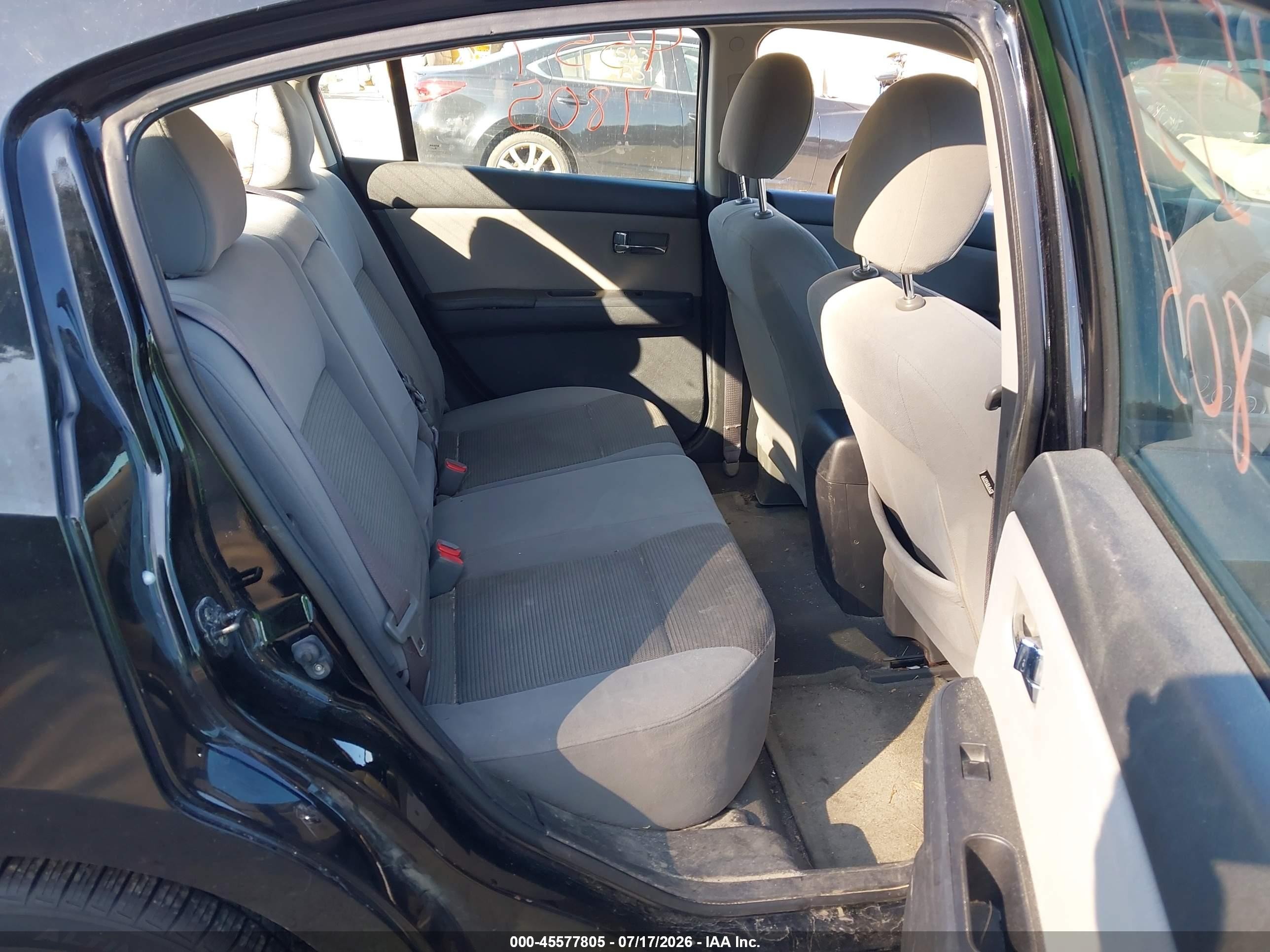 2012 Nissan Sentra 2.0 Sr Черный vin: 3N1AB6APXCL714936