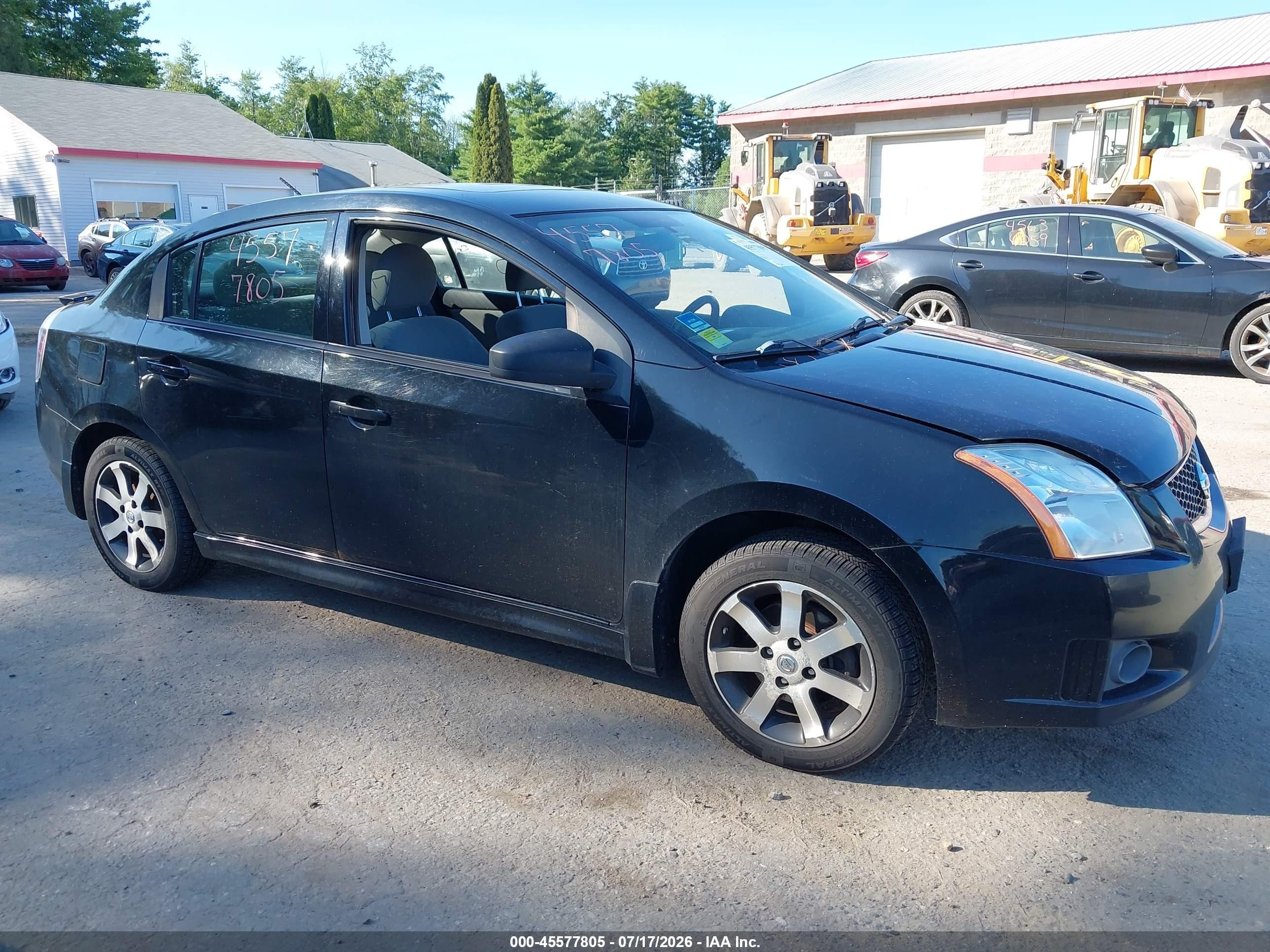 2012 Nissan Sentra 2.0 Sr Черный vin: 3N1AB6APXCL714936