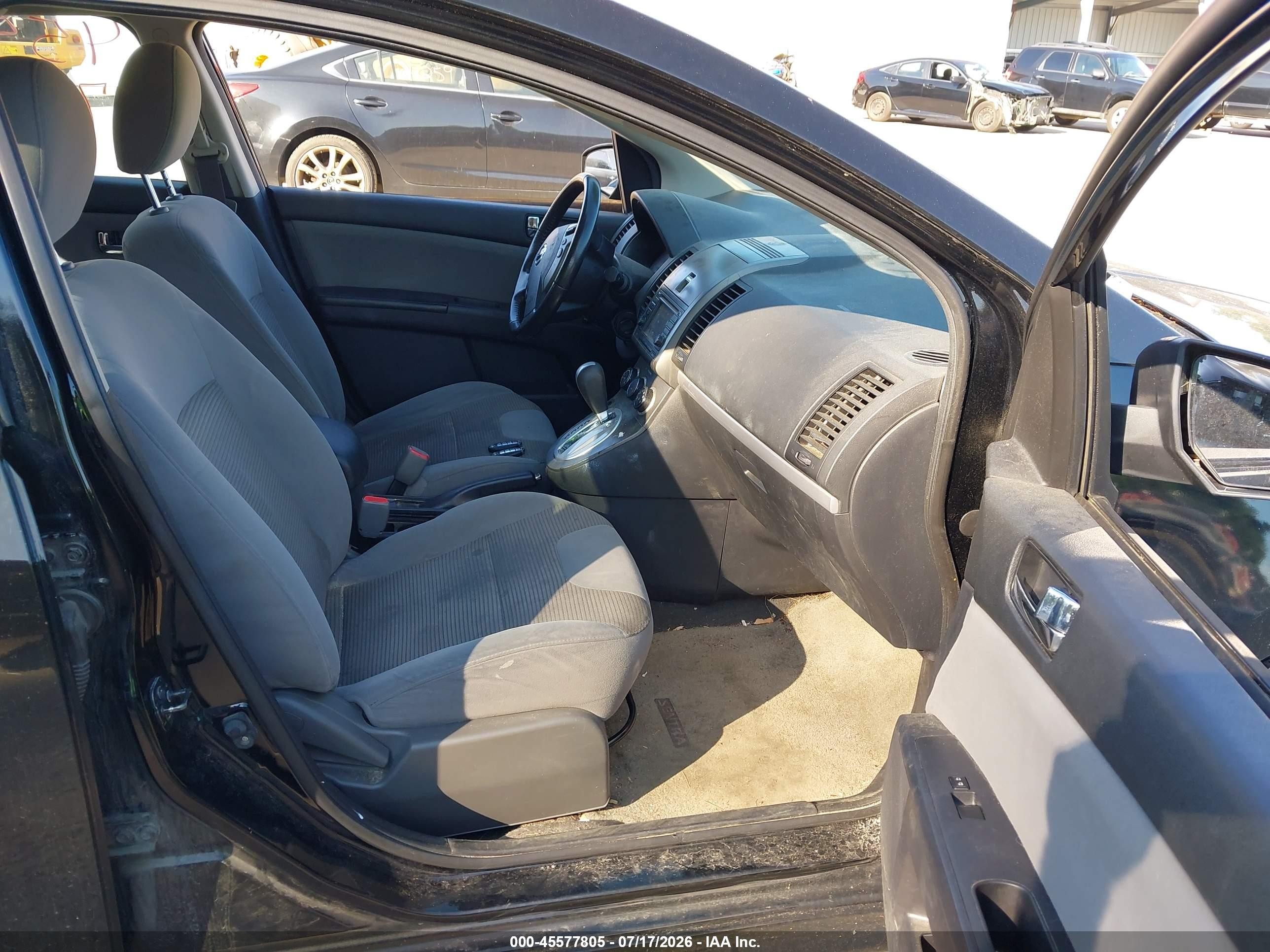 2012 Nissan Sentra 2.0 Sr Черный vin: 3N1AB6APXCL714936