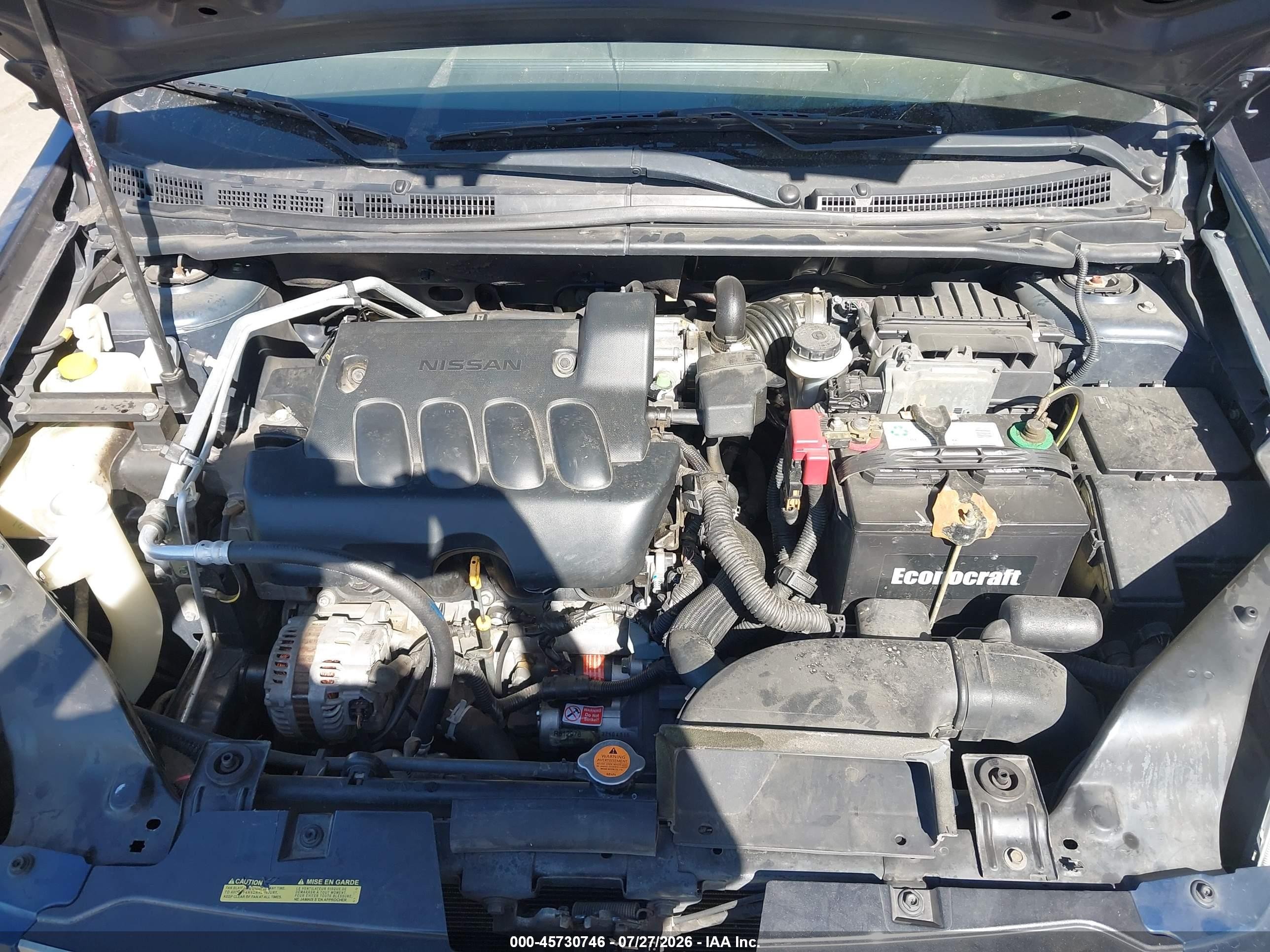 2012 Nissan Sentra 2.0 S Blue vin: 3N1AB6APXCL719005