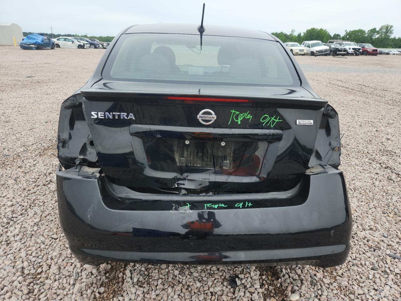 2012 Nissan Sentra 2.0 Black vin: 3N1AB6APXCL723331