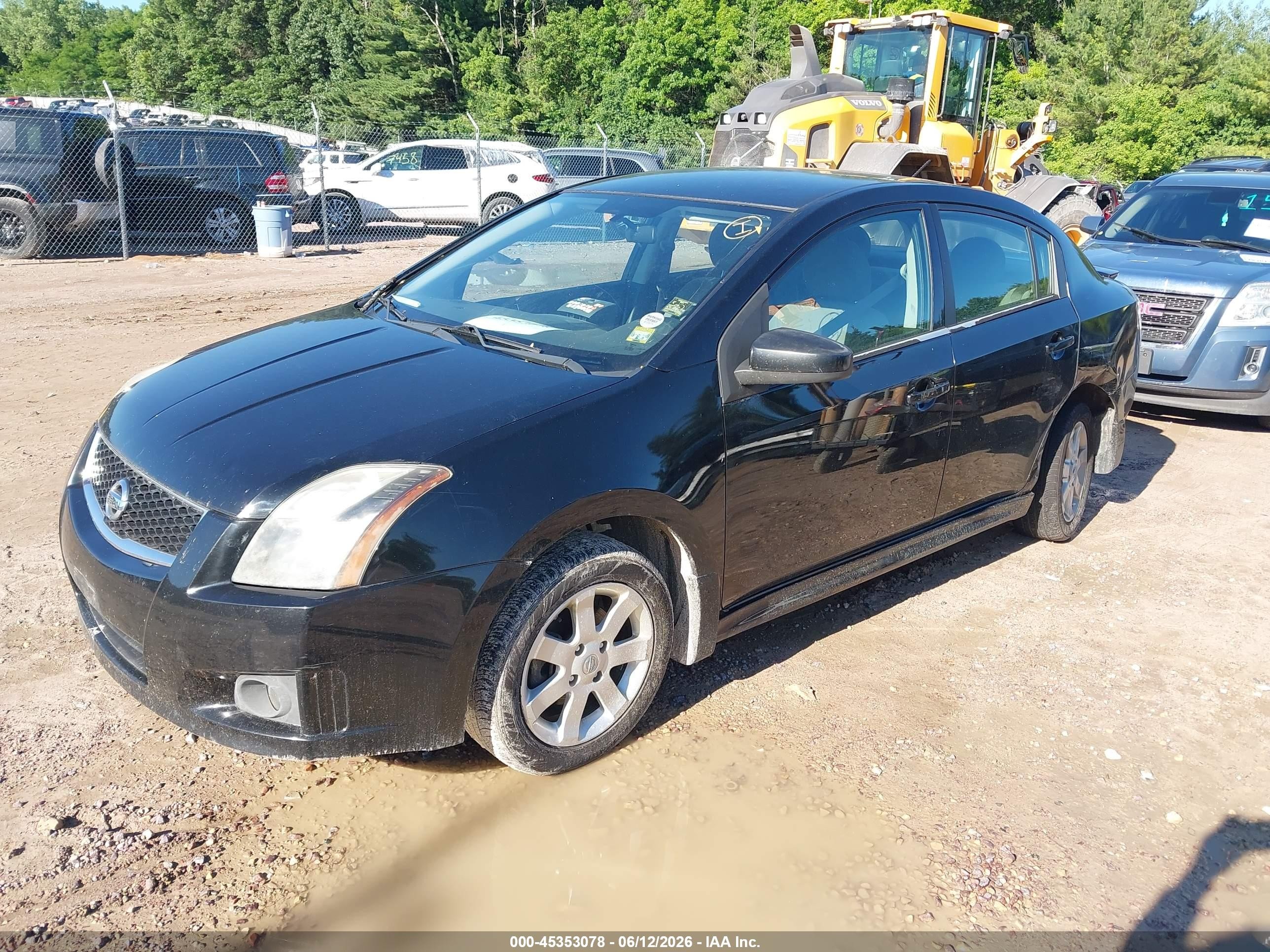 2012 Nissan Sentra 2.0 Sr Black vin: 3N1AB6APXCL751940