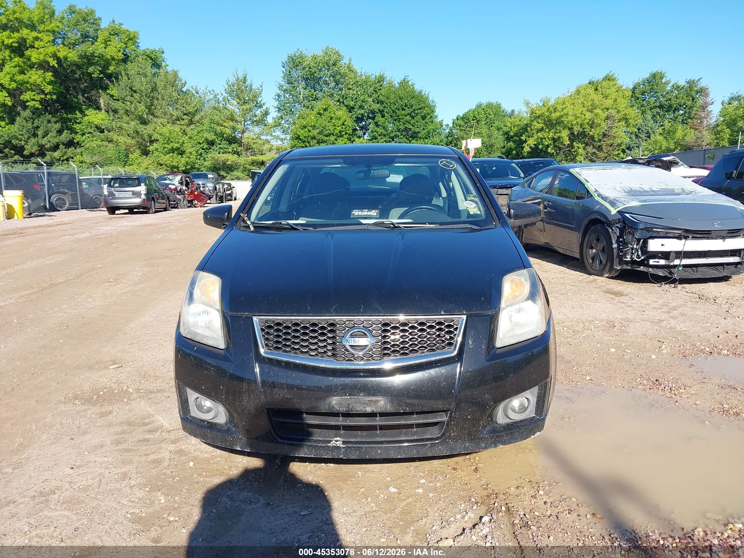 2012 Nissan Sentra 2.0 Sr Black vin: 3N1AB6APXCL751940