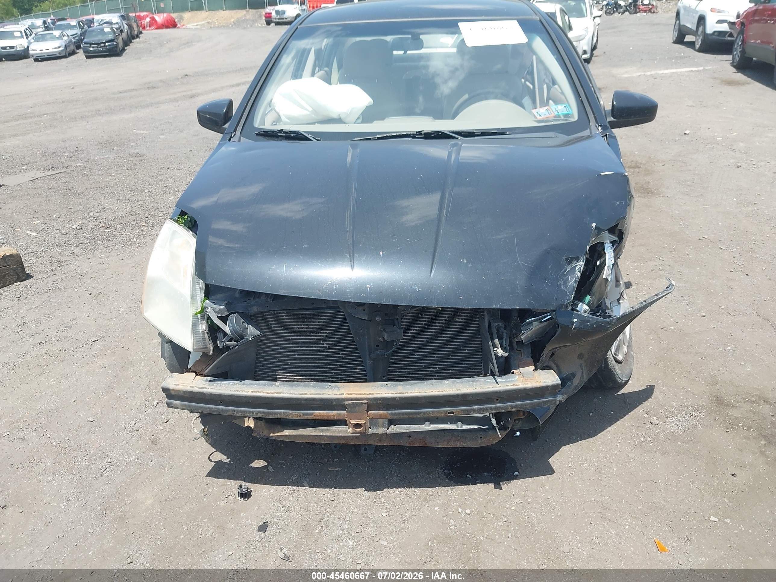 2012 Nissan Sentra 2.0 S Black vin: 3N1AB6APXCL755048