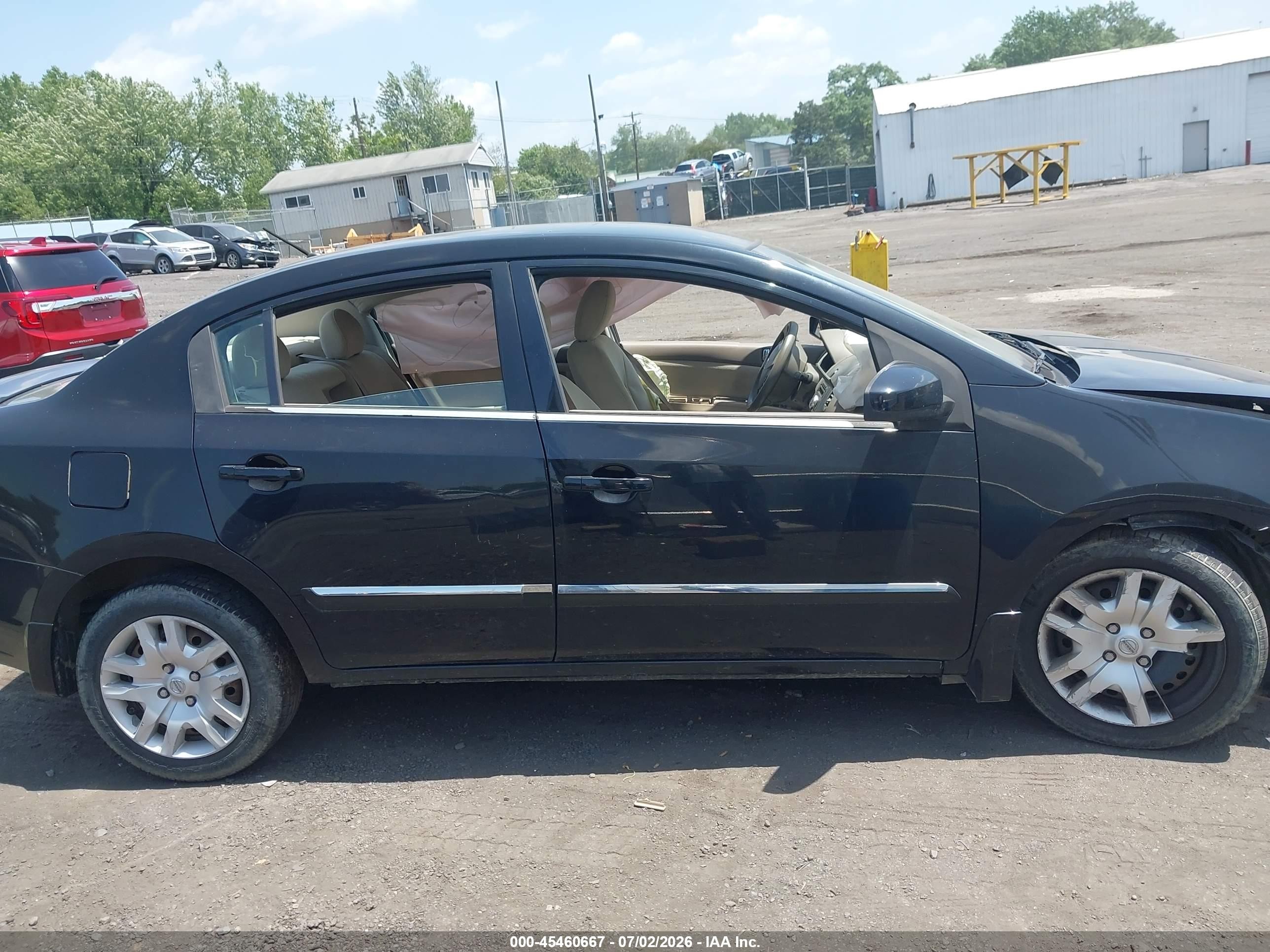 2012 Nissan Sentra 2.0 S Black vin: 3N1AB6APXCL755048