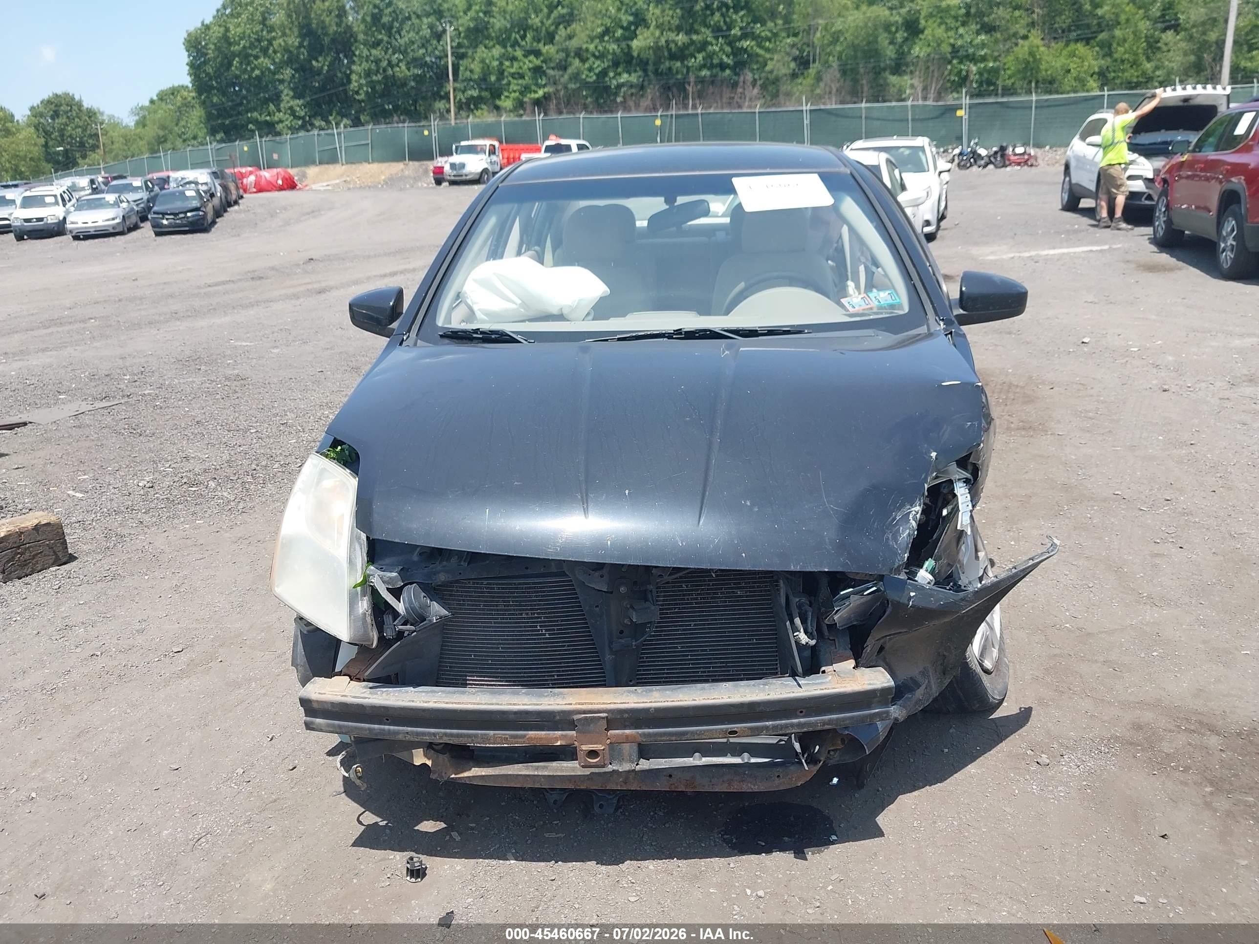 2012 Nissan Sentra 2.0 S Black vin: 3N1AB6APXCL755048