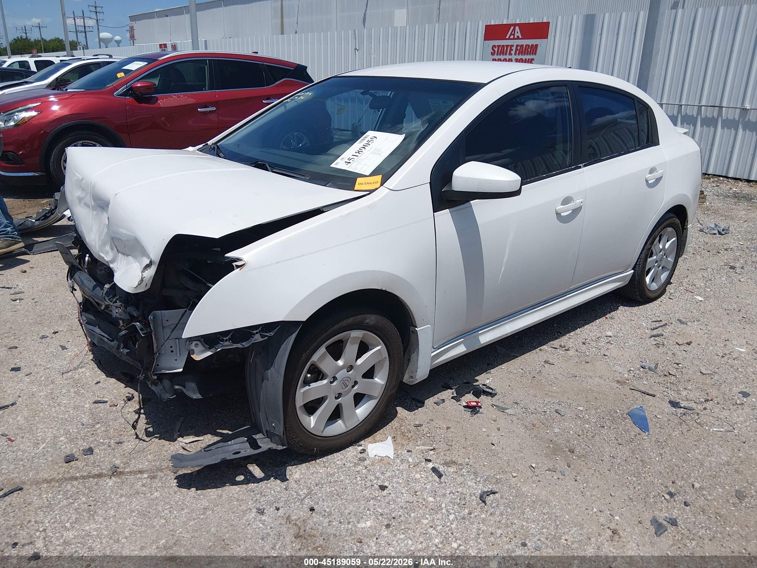 2012 Nissan Sentra 2.0 Sr Белый vin: 3N1AB6APXCL760170