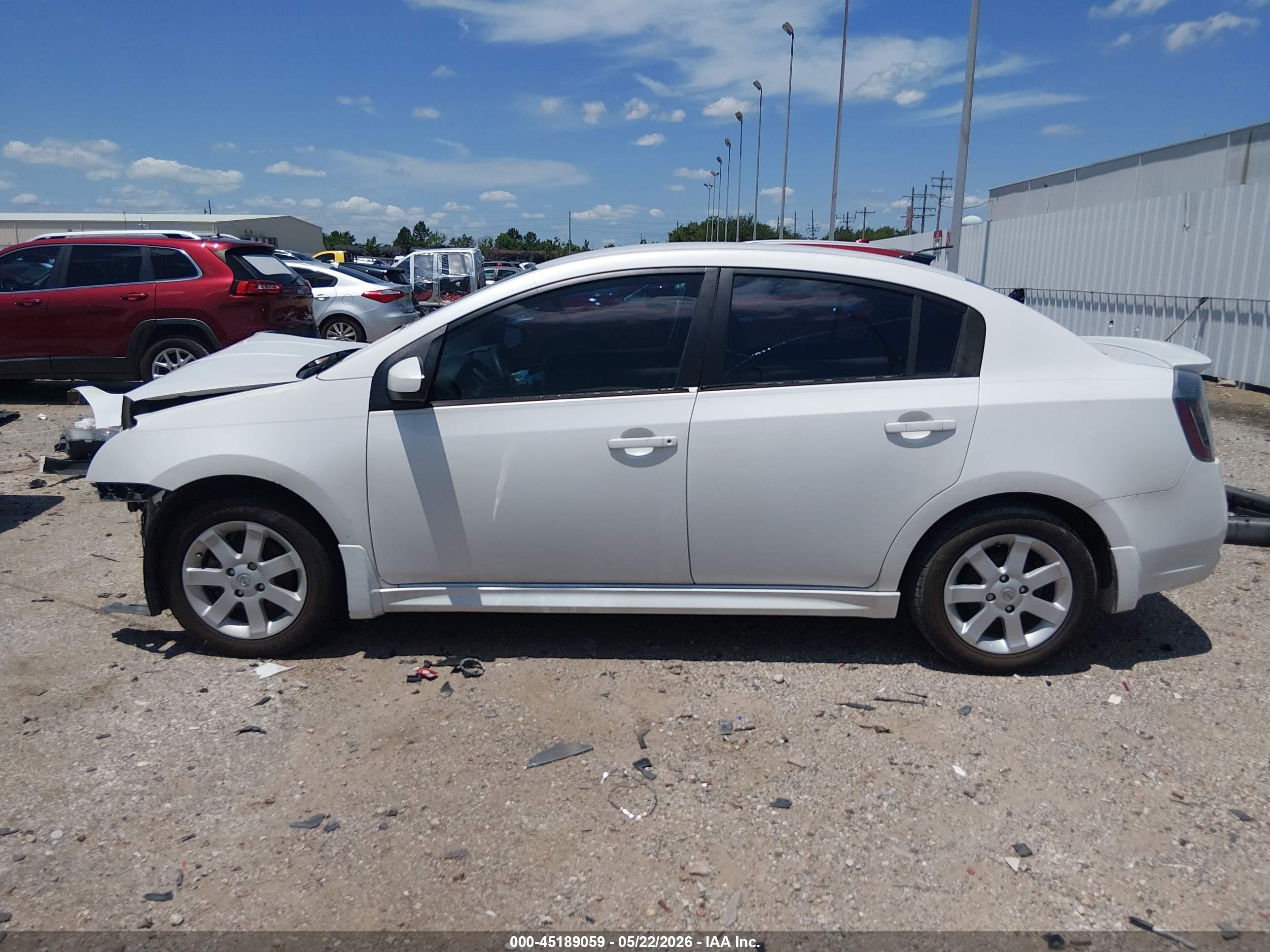 2012 Nissan Sentra 2.0 Sr Белый vin: 3N1AB6APXCL760170