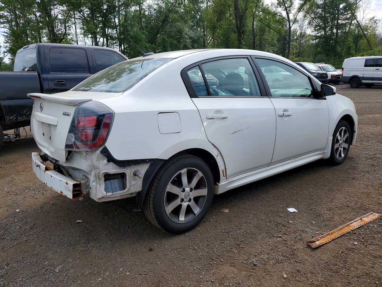 2012 Nissan Sentra 2.0 White vin: 3N1AB6APXCL770116