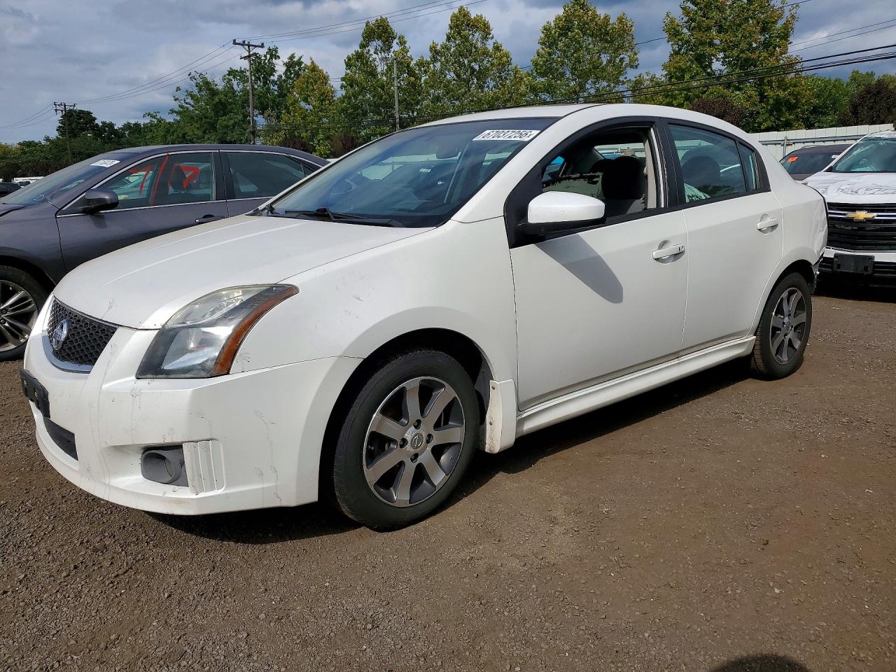 2012 Nissan Sentra 2.0 White vin: 3N1AB6APXCL770116