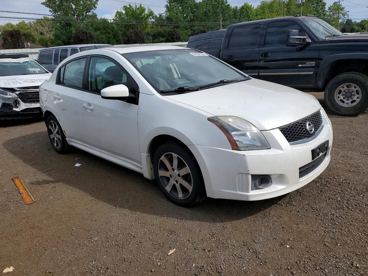 2012 Nissan Sentra 2.0 White vin: 3N1AB6APXCL770116