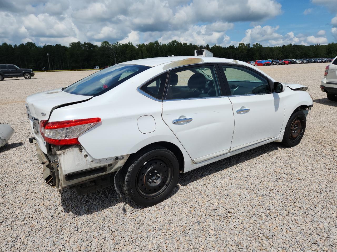 2014 Nissan Sentra Sv White vin: 3N1AB7A2EY318477