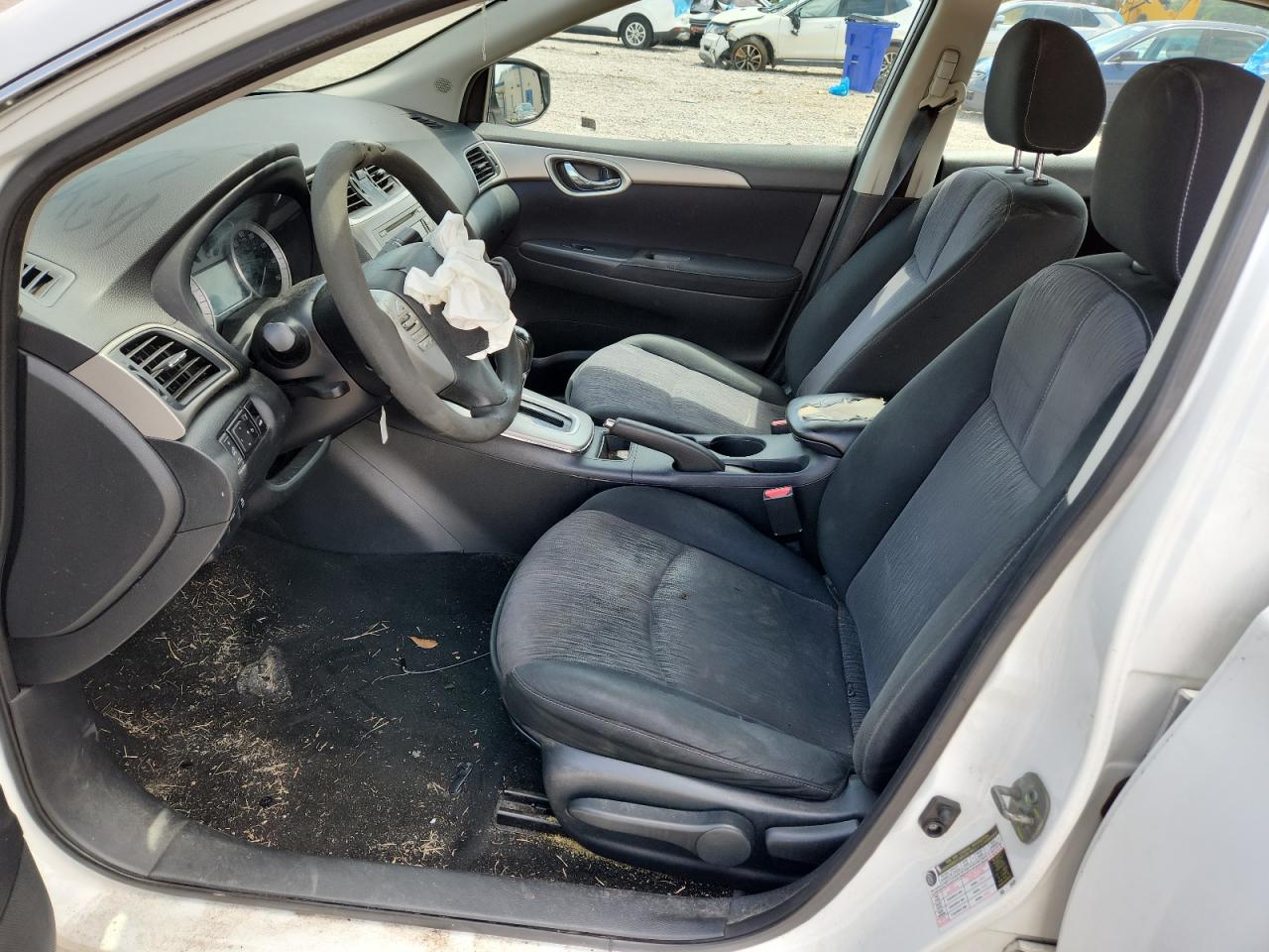 2014 Nissan Sentra Sv White vin: 3N1AB7A2EY318477