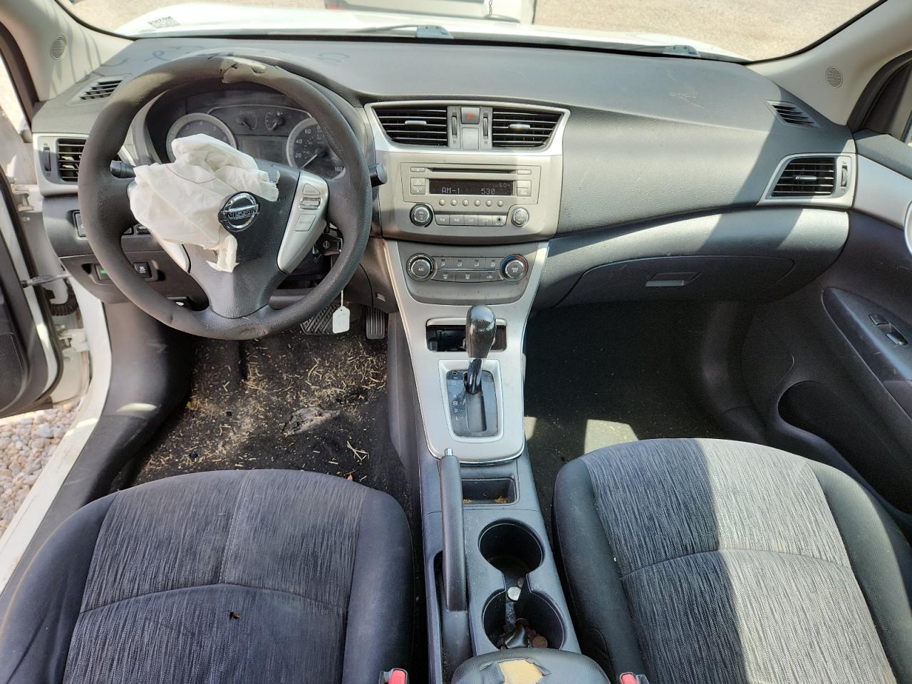 2014 Nissan Sentra Sv White vin: 3N1AB7A2EY318477
