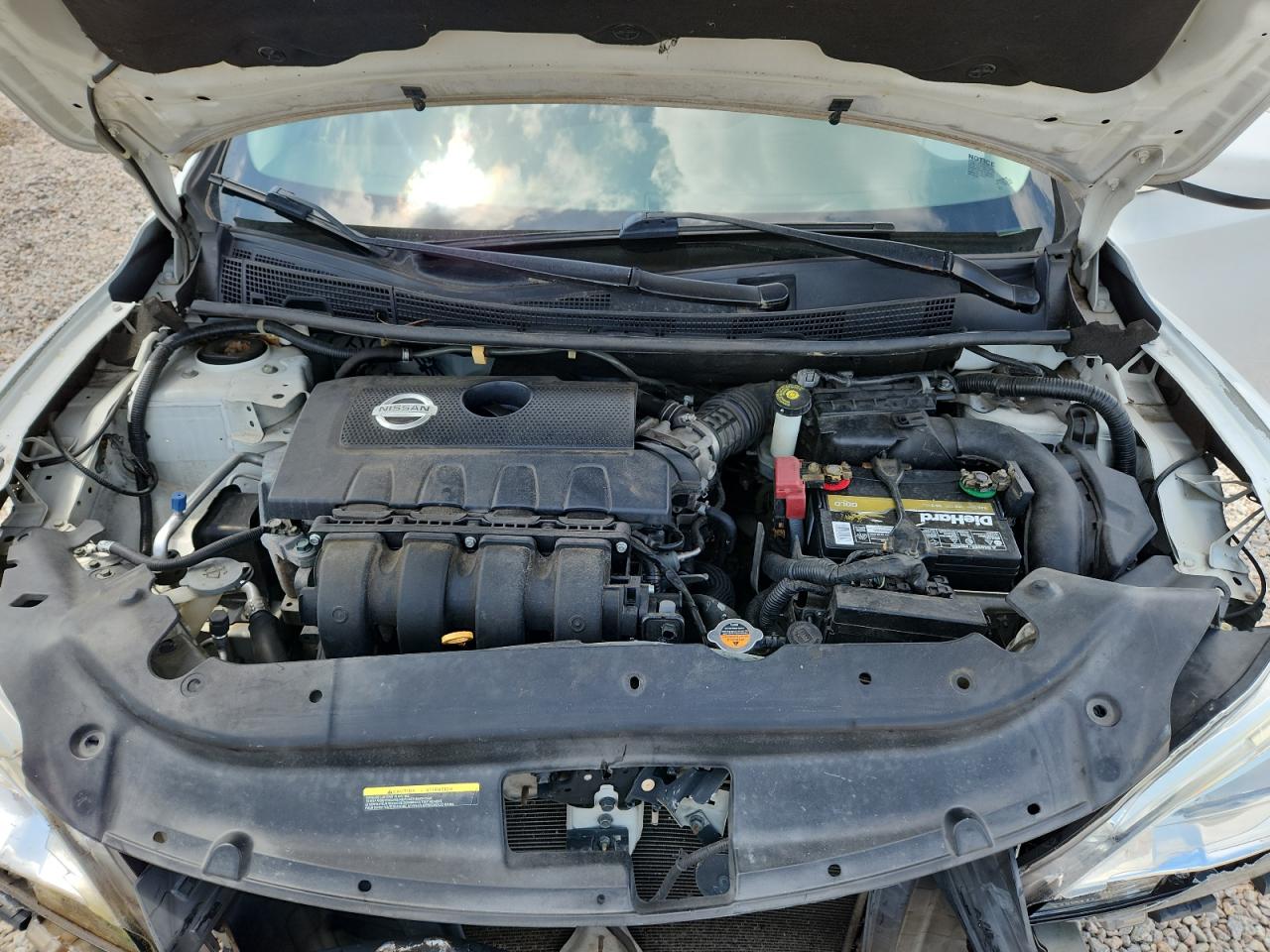 2014 Nissan Sentra Sv White vin: 3N1AB7A2EY318477