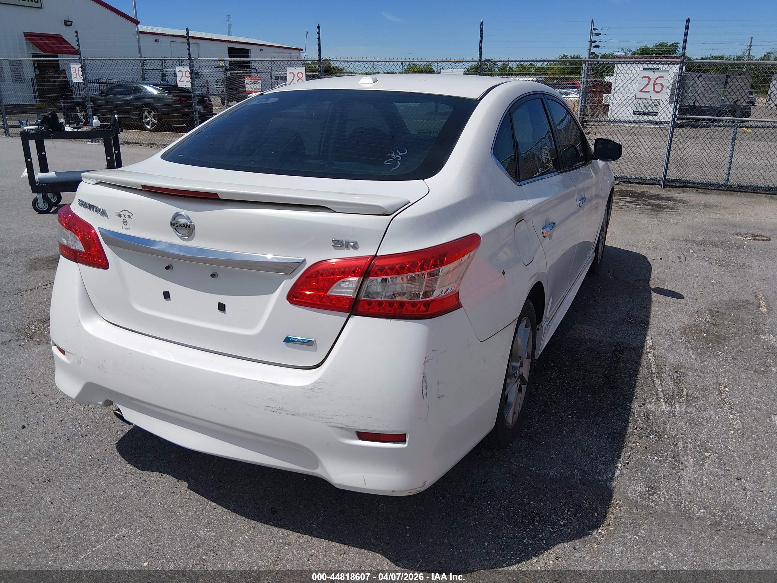 2013 Nissan Sentra Sr White vin: 3N1AB7AP0DL746544