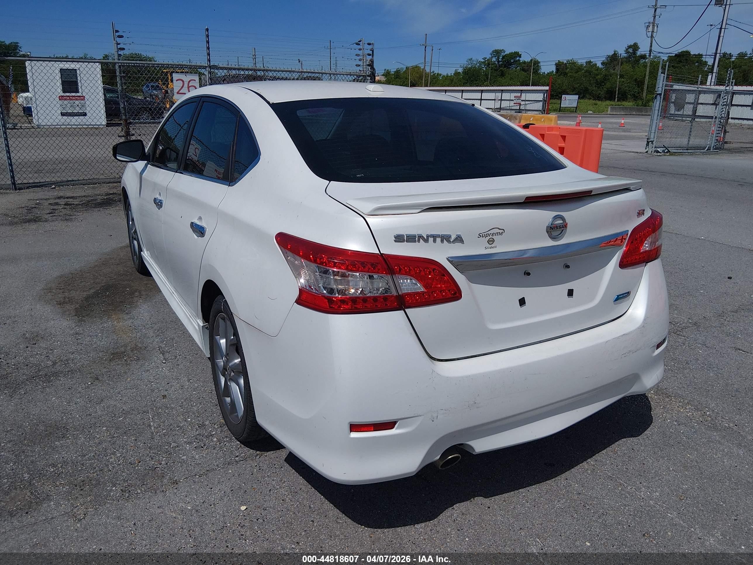 2013 Nissan Sentra Sr White vin: 3N1AB7AP0DL746544