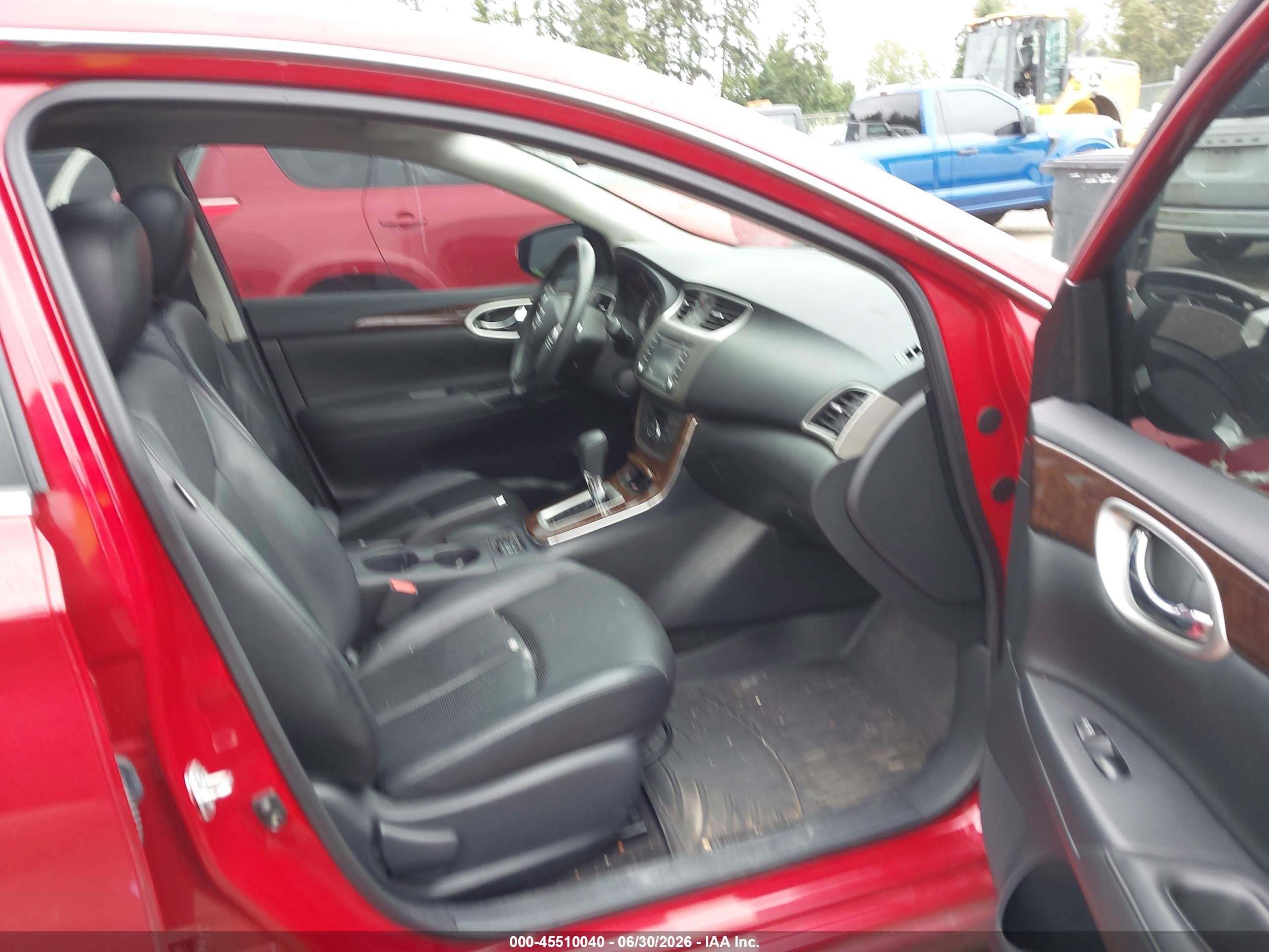 2013 Nissan Sentra Sl Red vin: 3N1AB7AP0DL562799