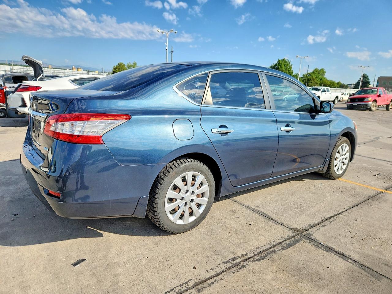 2013 Nissan Sentra S Бирюзовый vin: 3N1AB7AP0DL563483