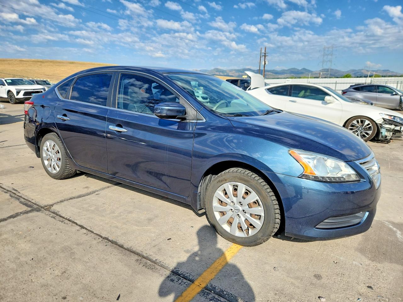2013 Nissan Sentra S Бирюзовый vin: 3N1AB7AP0DL563483