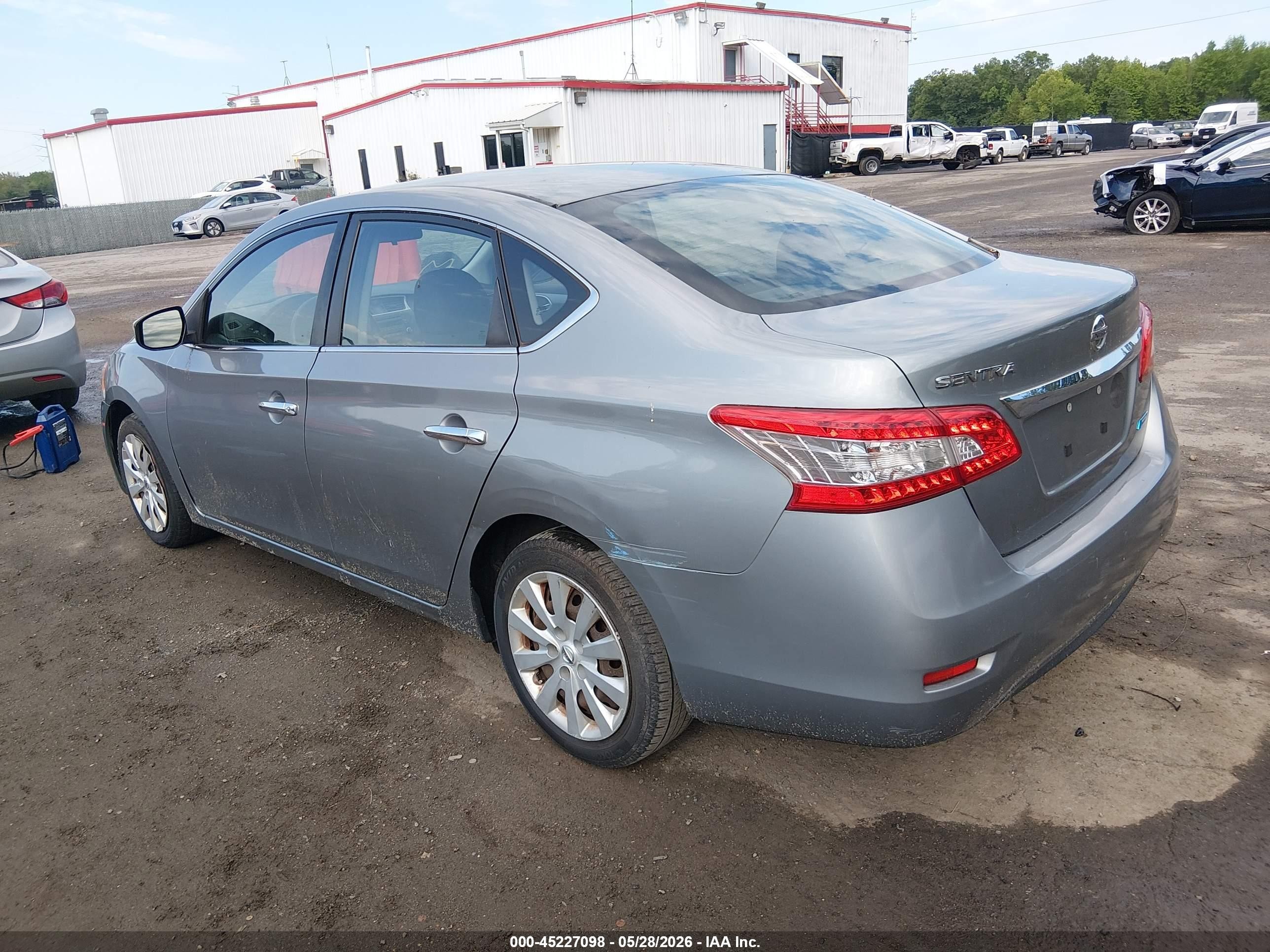 2013 Nissan Sentra S Silver vin: 3N1AB7AP0DL615601