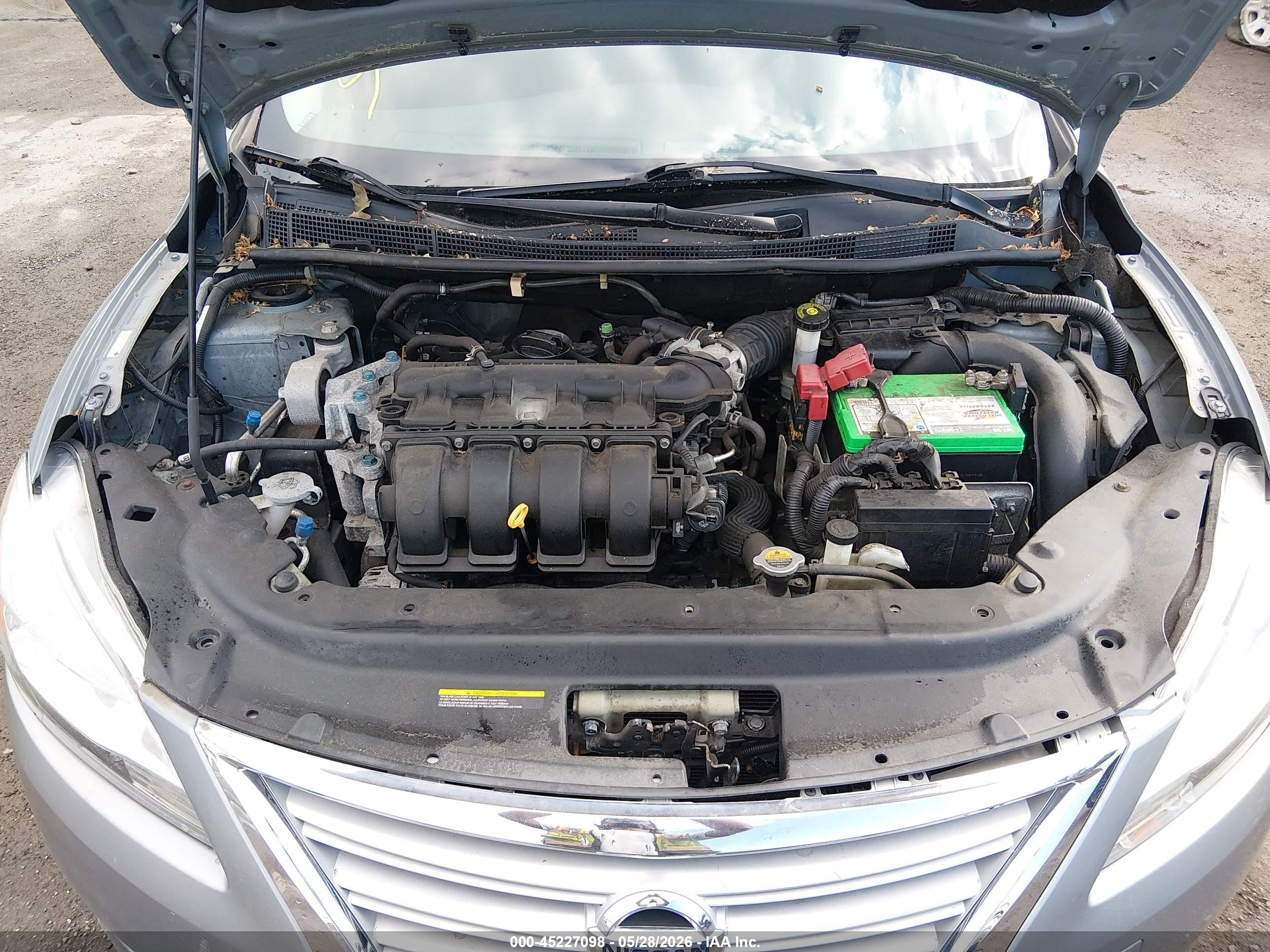 2013 Nissan Sentra S Silver vin: 3N1AB7AP0DL615601