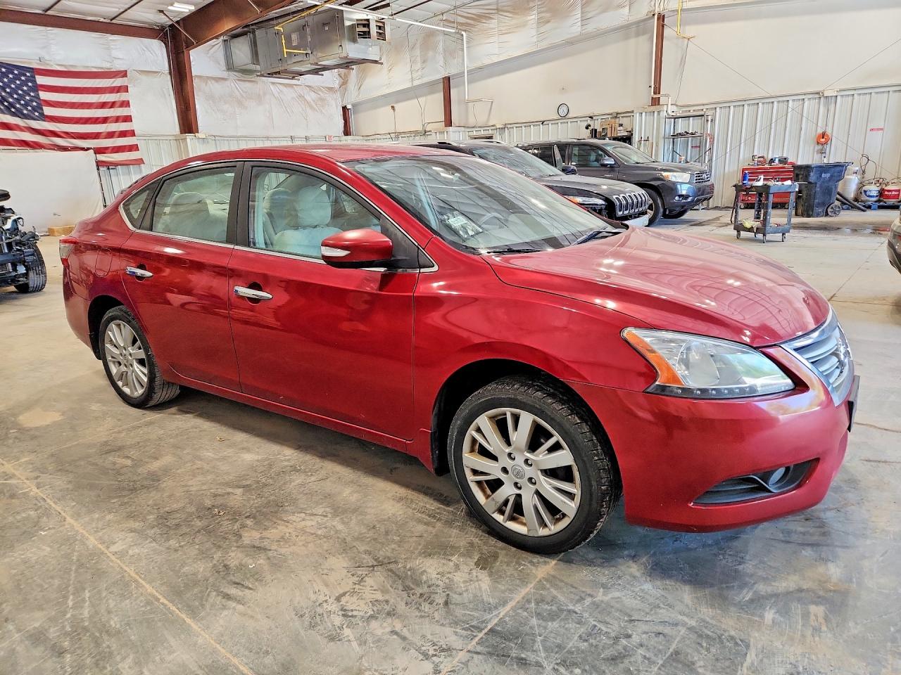 2013 Nissan Sentra S Red vin: 3N1AB7AP0DL622533