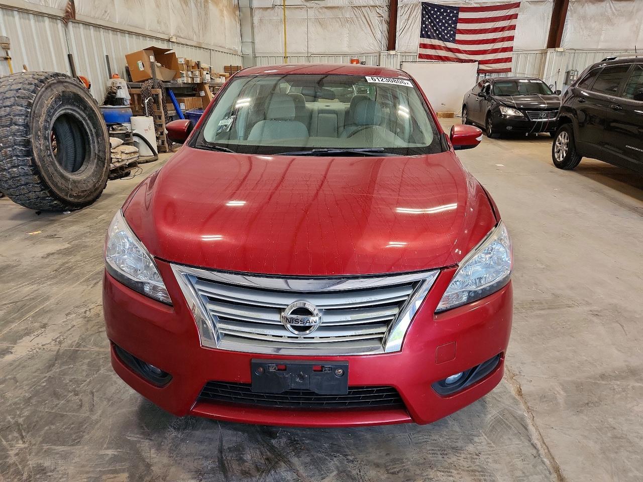 2013 Nissan Sentra S Red vin: 3N1AB7AP0DL622533