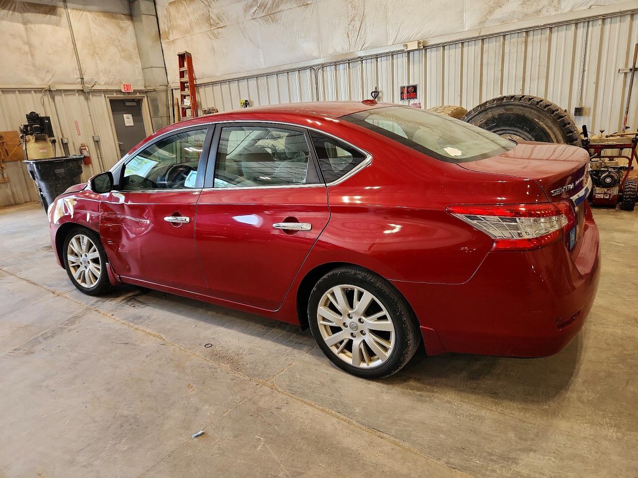 2013 Nissan Sentra S Red vin: 3N1AB7AP0DL622533