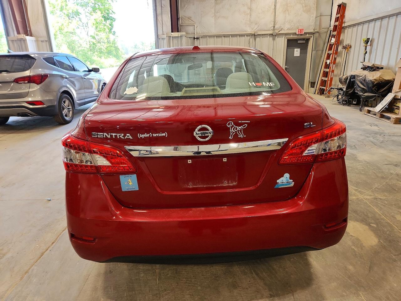 2013 Nissan Sentra S Red vin: 3N1AB7AP0DL622533