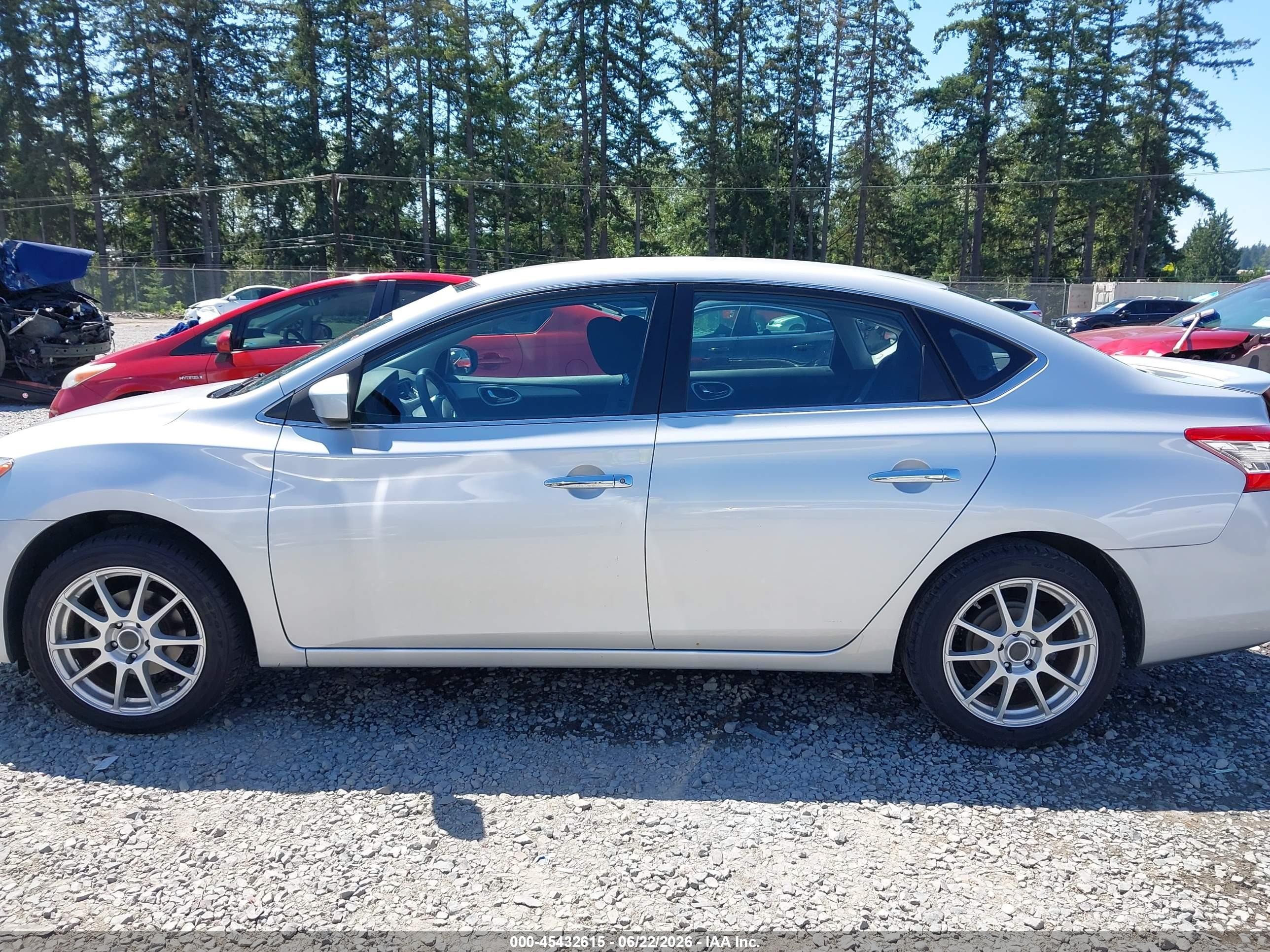 2013 Nissan Sentra S Silver vin: 3N1AB7AP0DL648890