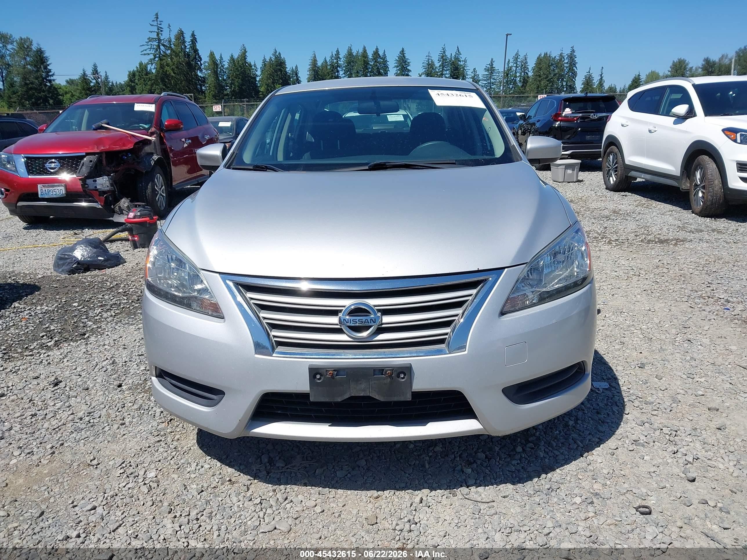 2013 Nissan Sentra S Silver vin: 3N1AB7AP0DL648890
