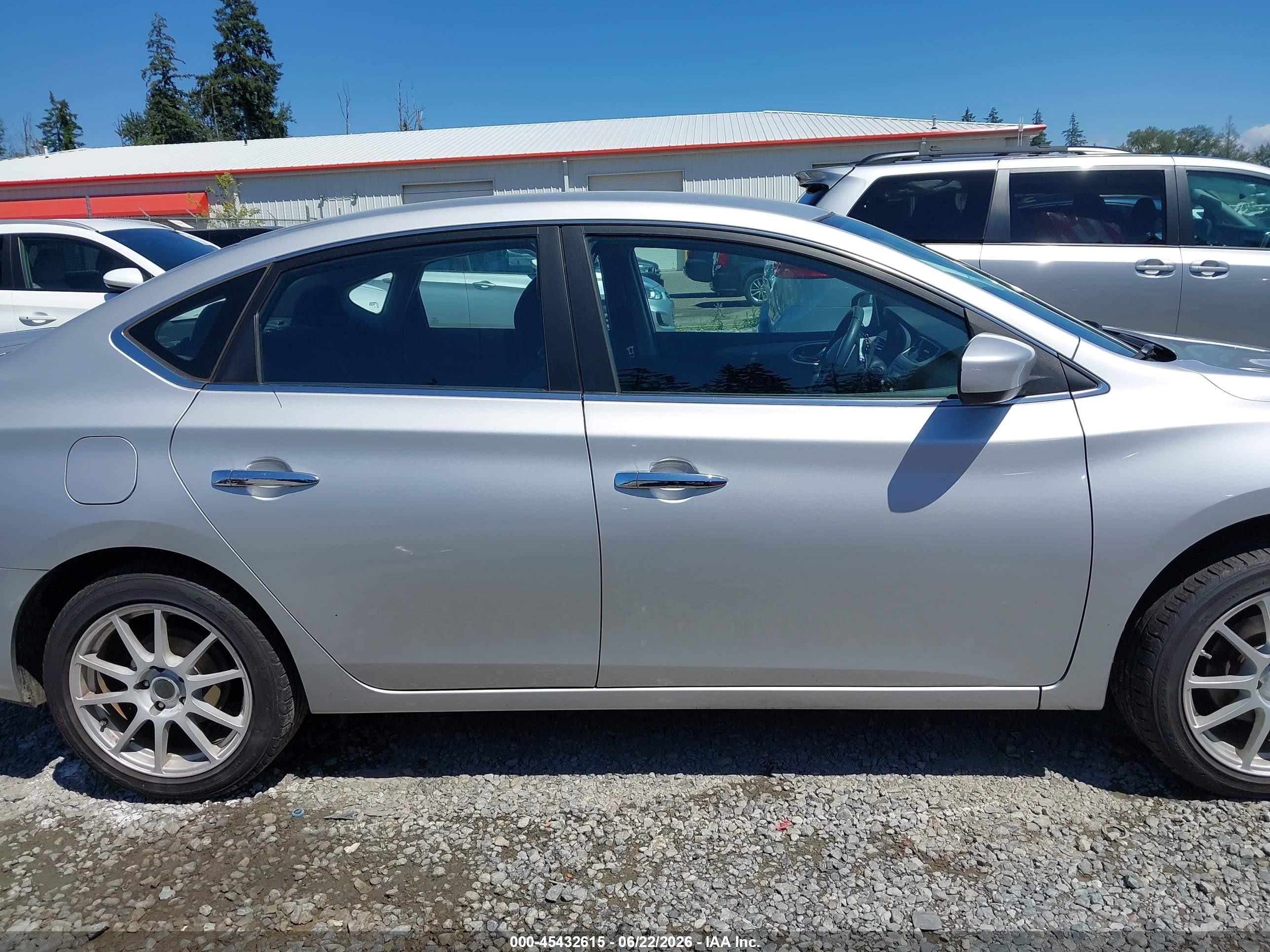 2013 Nissan Sentra S Silver vin: 3N1AB7AP0DL648890