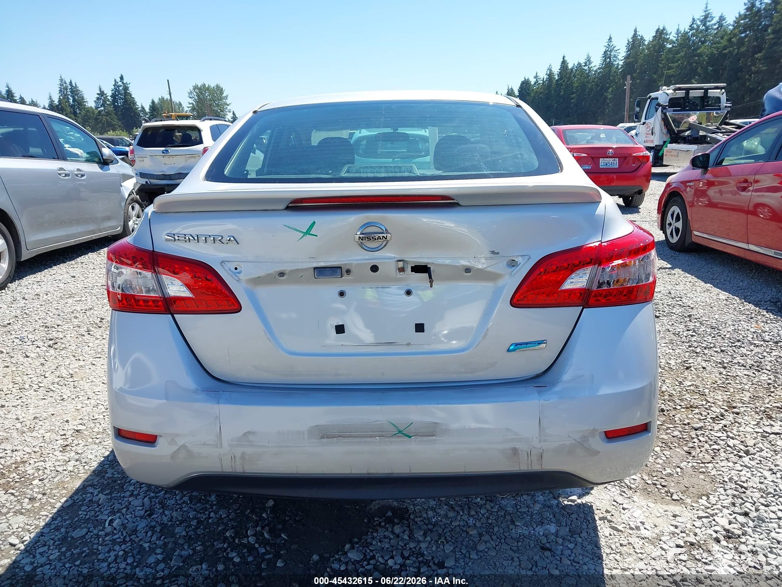 2013 Nissan Sentra S Silver vin: 3N1AB7AP0DL648890