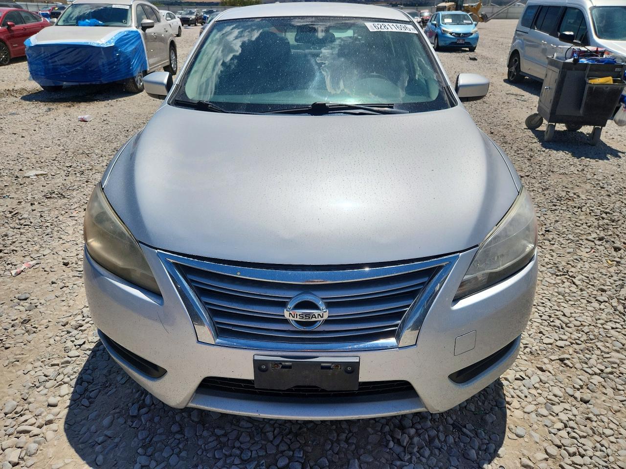 2013 Nissan Sentra S Silver vin: 3N1AB7AP0DL649571