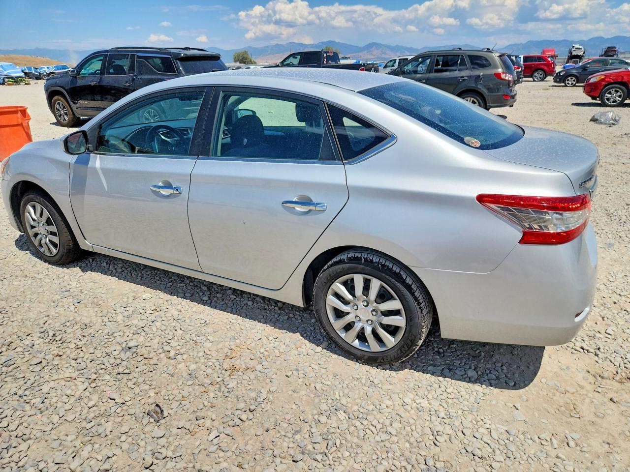 2013 Nissan Sentra S Silver vin: 3N1AB7AP0DL649571