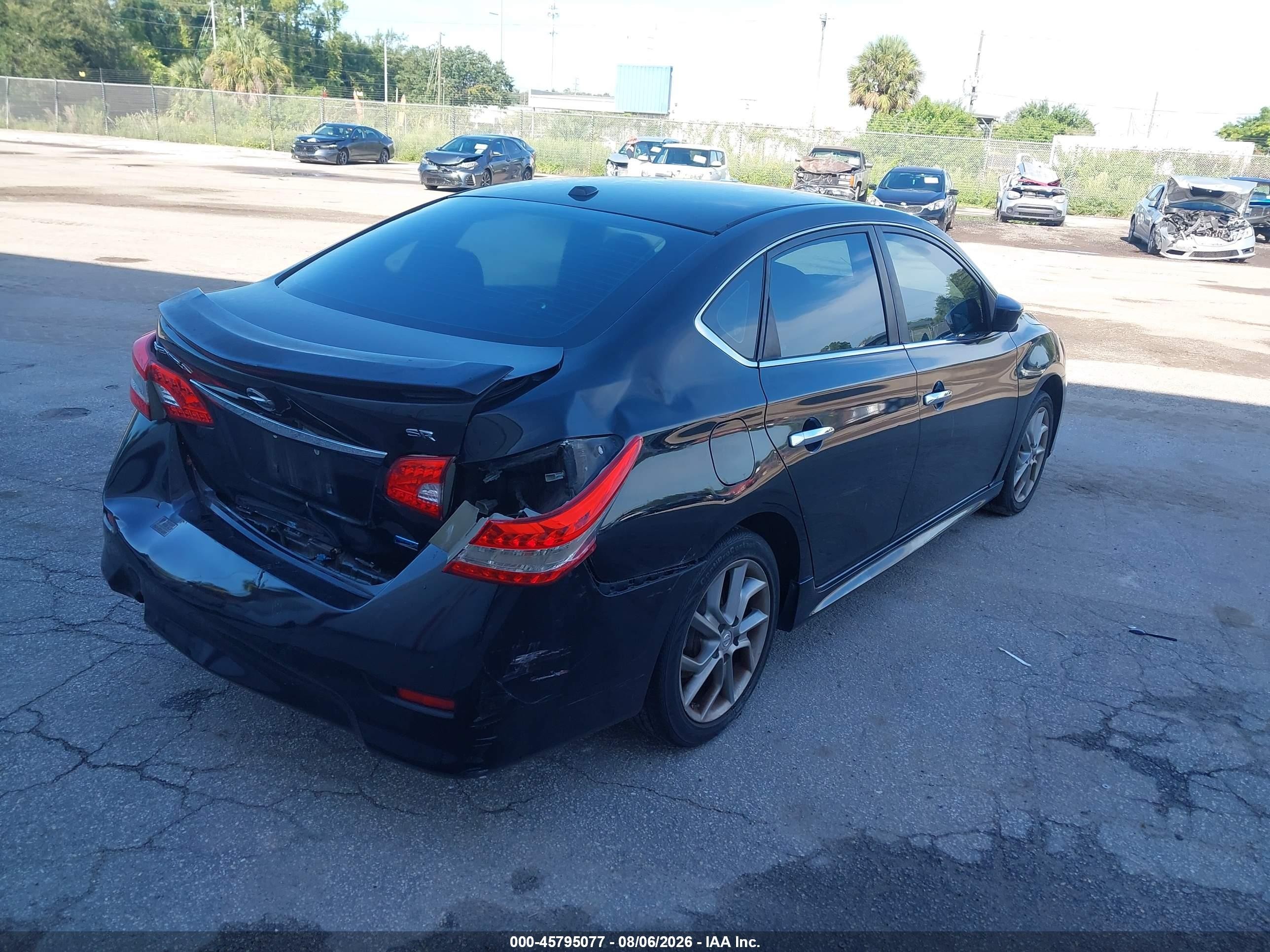 2013 Nissan Sentra Sr Black vin: 3N1AB7AP0DL650347