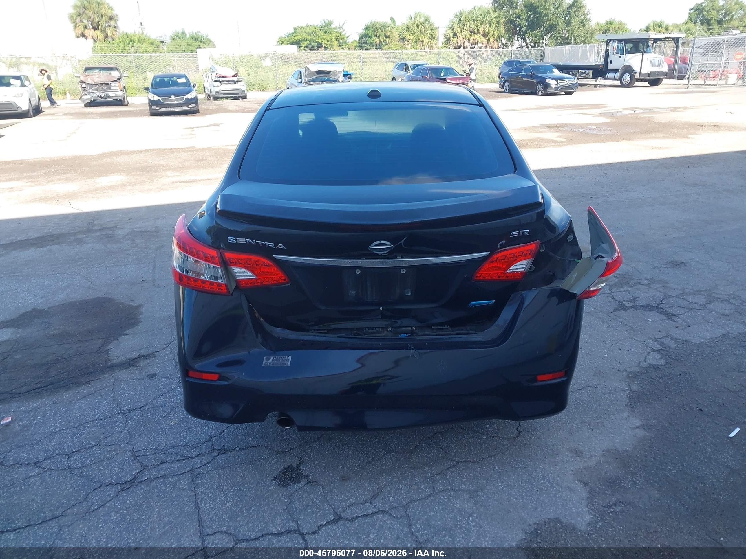 2013 Nissan Sentra Sr Black vin: 3N1AB7AP0DL650347