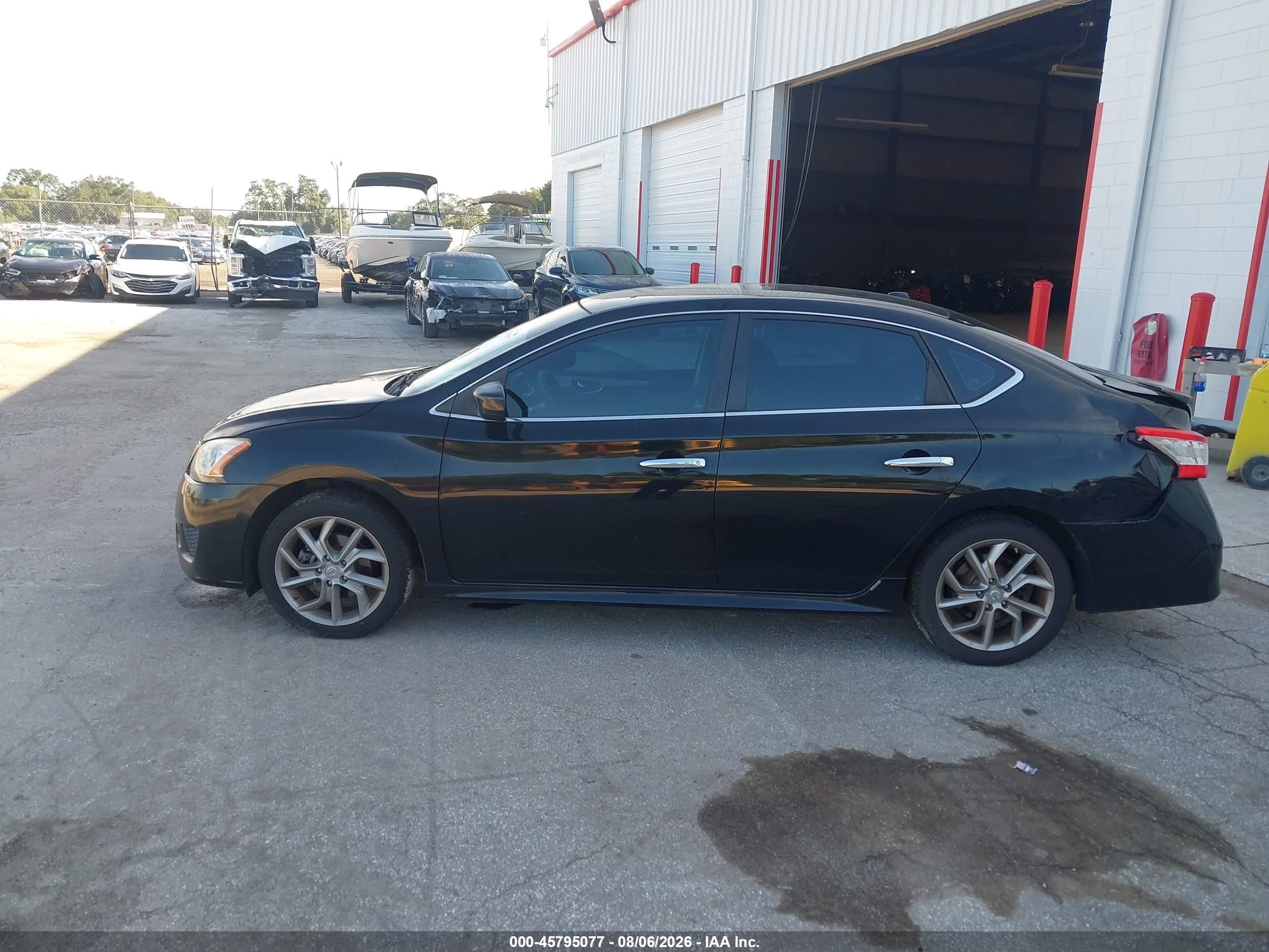 2013 Nissan Sentra Sr Black vin: 3N1AB7AP0DL650347