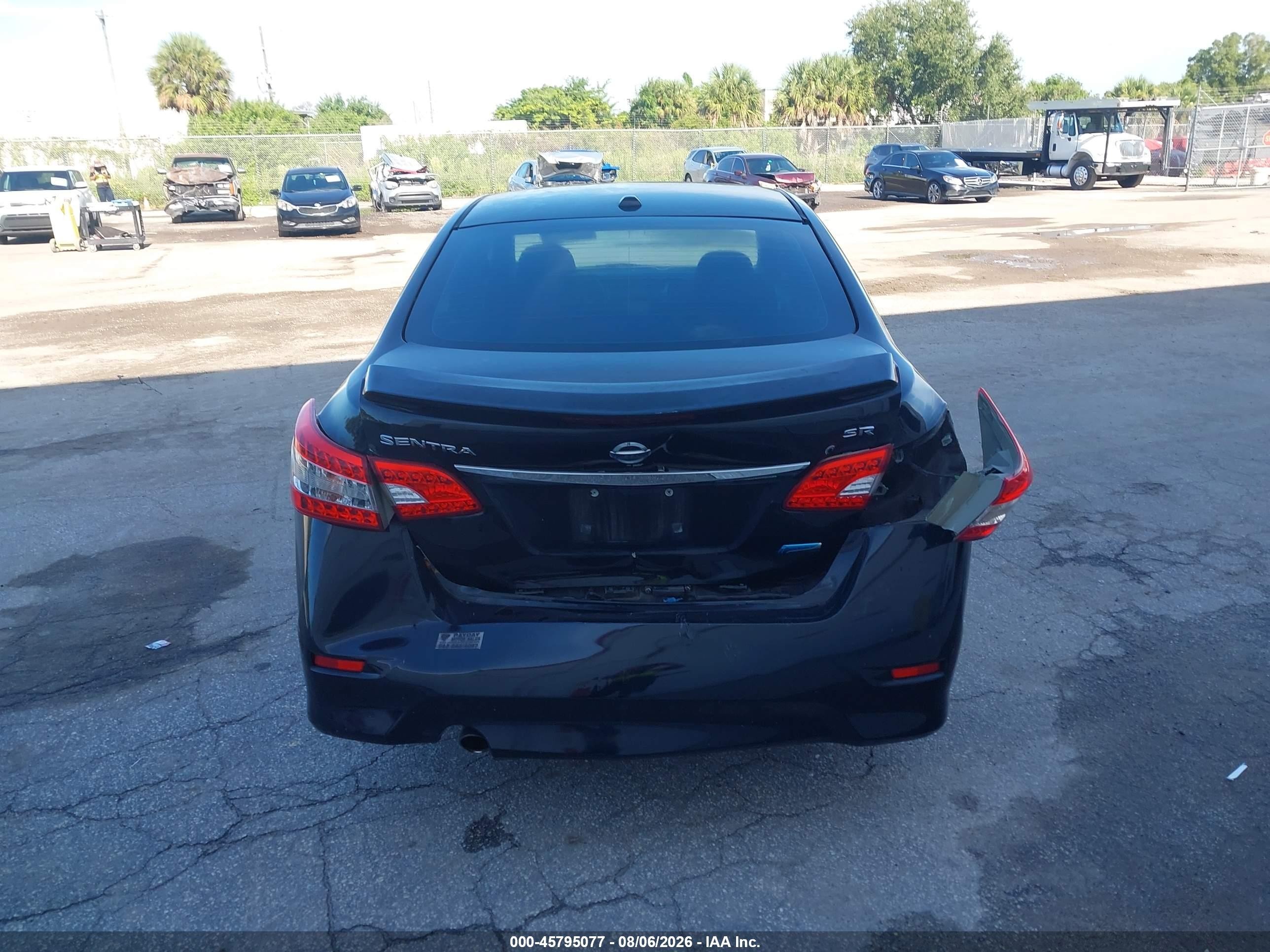 2013 Nissan Sentra Sr Black vin: 3N1AB7AP0DL650347